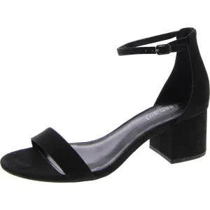 Womens Ankle Strap Open Toe Heels
