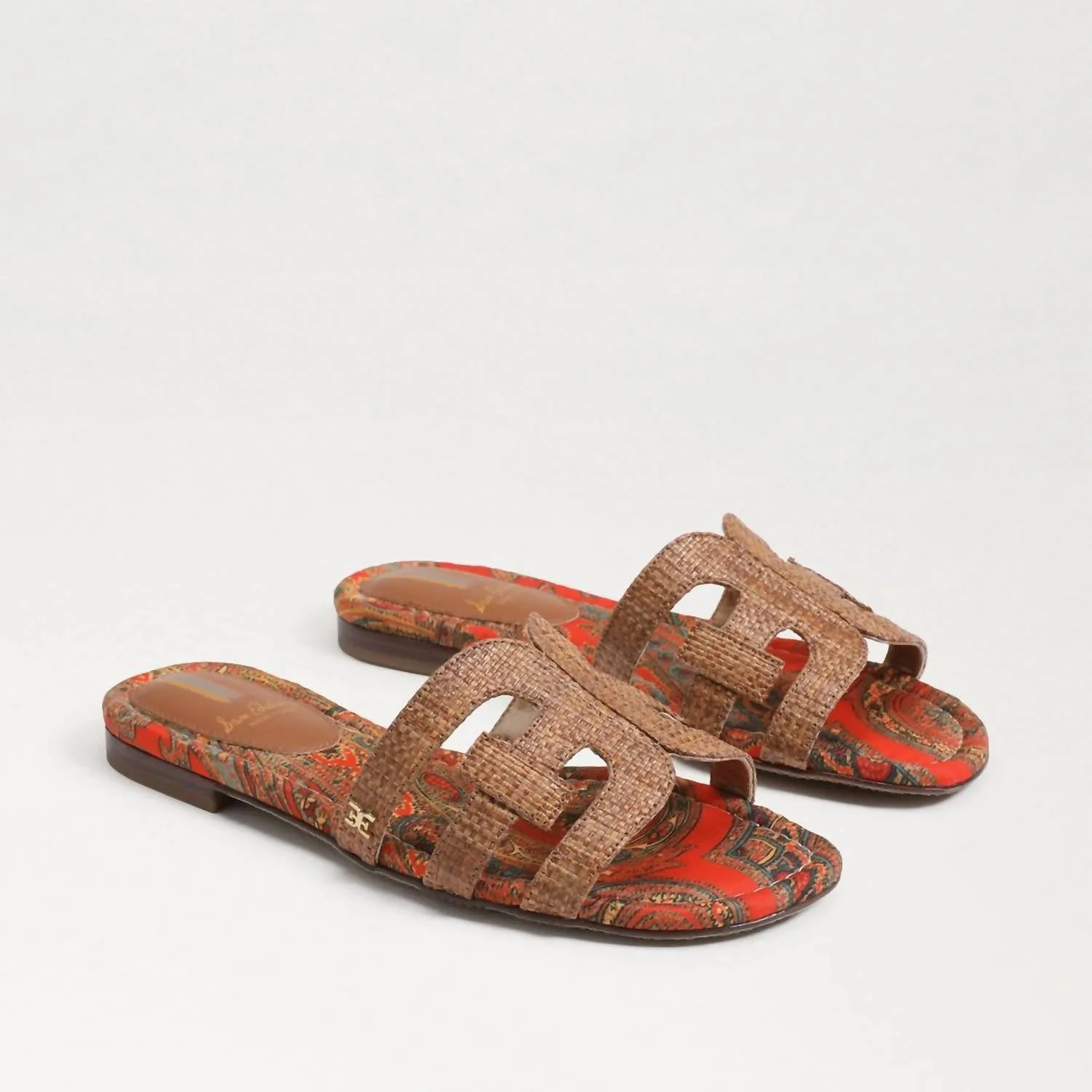 Women's Bay Slide Sandal In Cuoio Weave