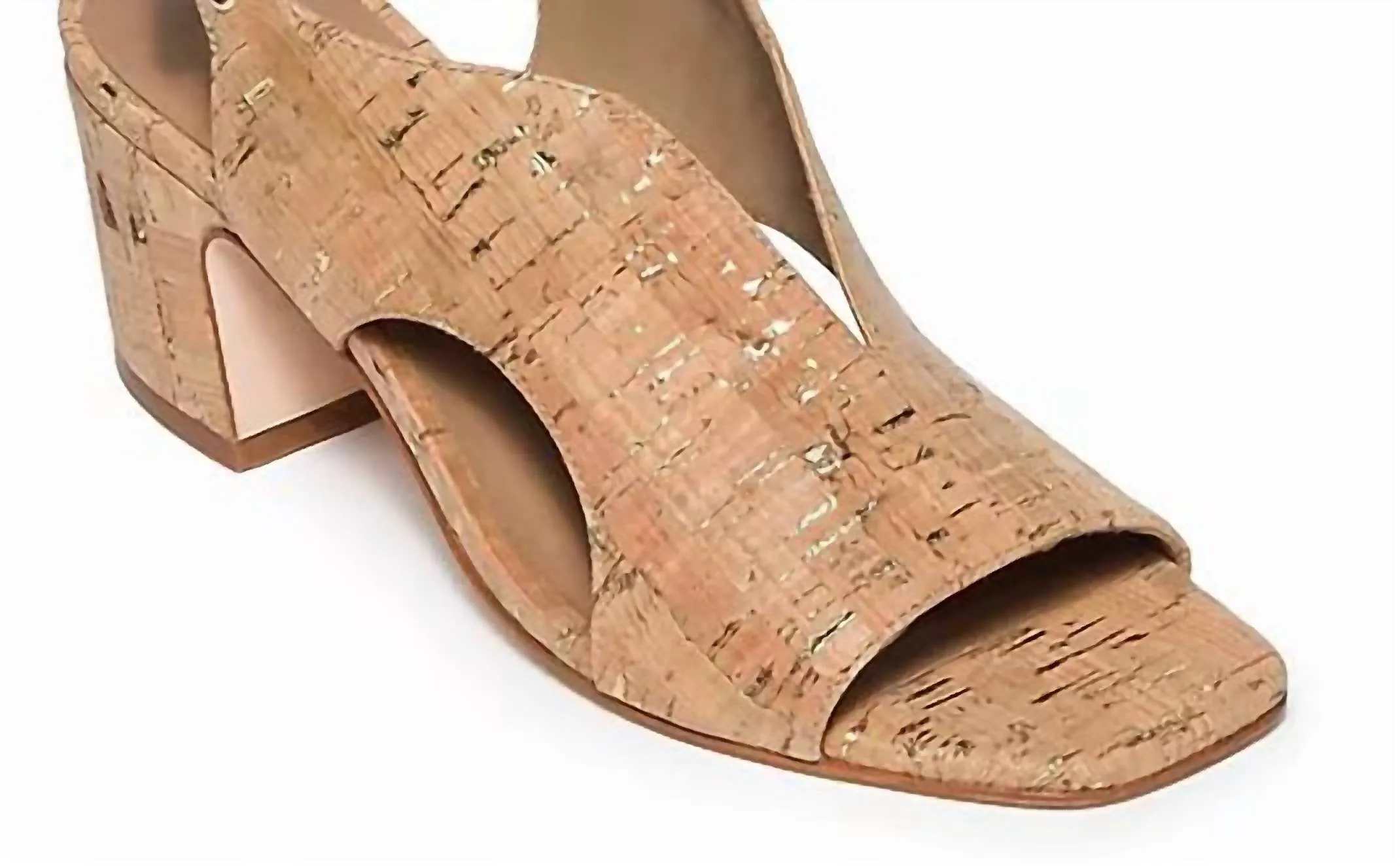 Women's Bedford Sandals - Medium In Cork/gold Fleck