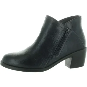 Womens Block Heel Manmade Ankle Boots