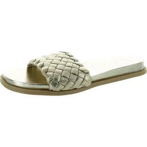 Womens Braided Manmade Pool Slides
