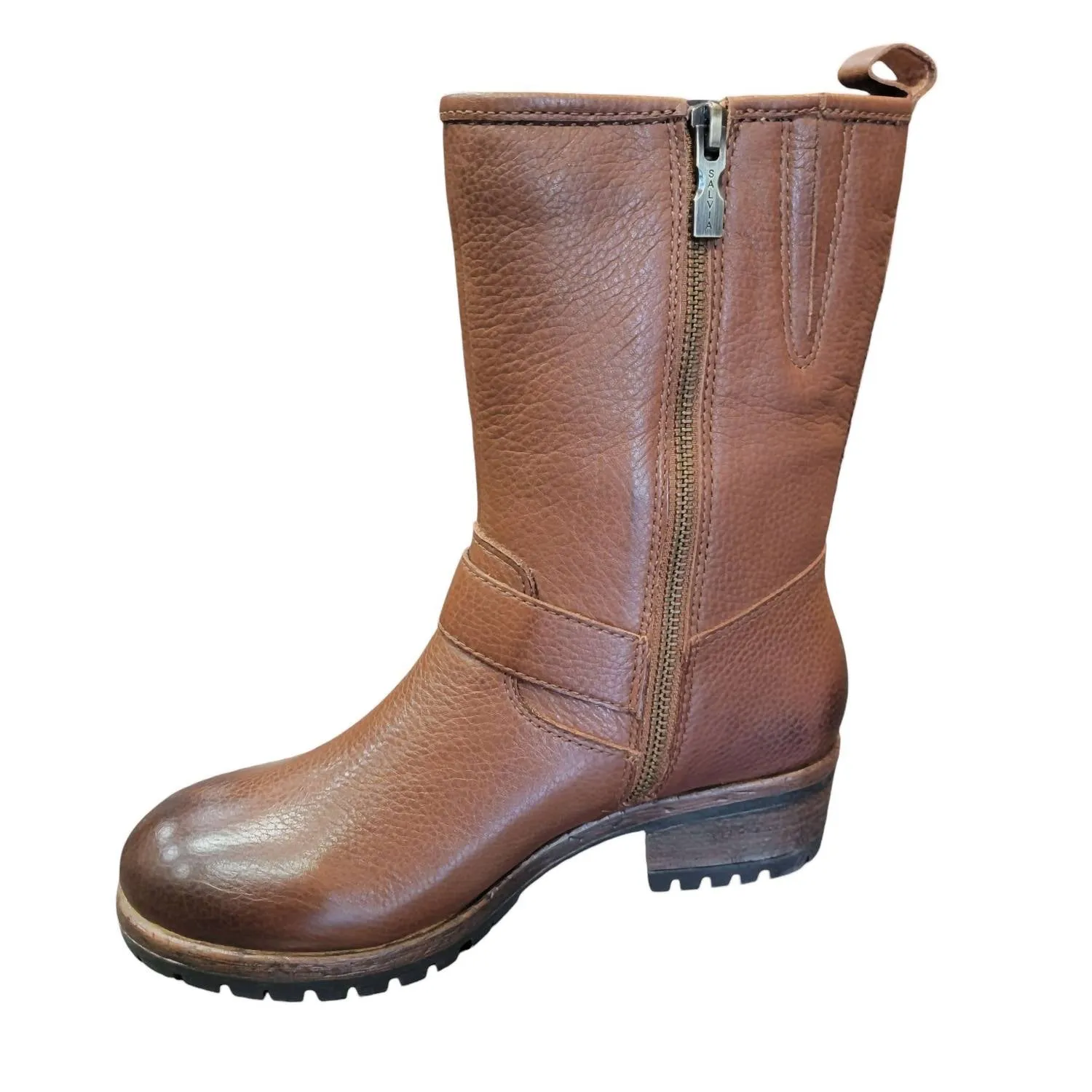 Women's Camilla Boots In Cuoio Pebble Nappa