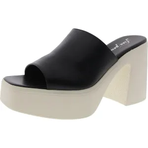 Womens Colorblock Platform Sandals