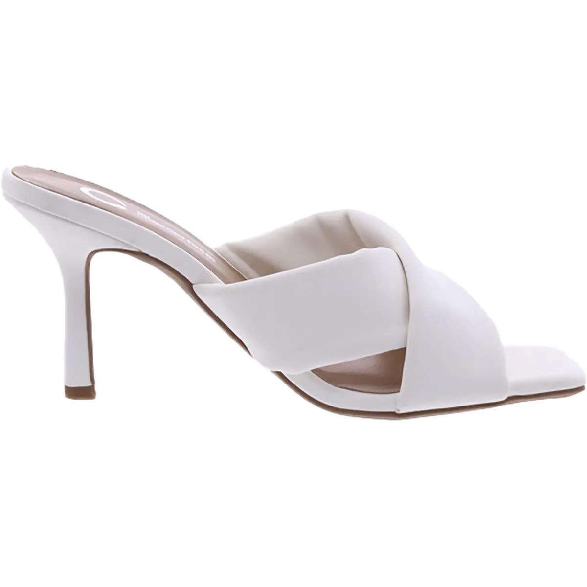 Womens Criss-Cross Slip-On Slide Sandals