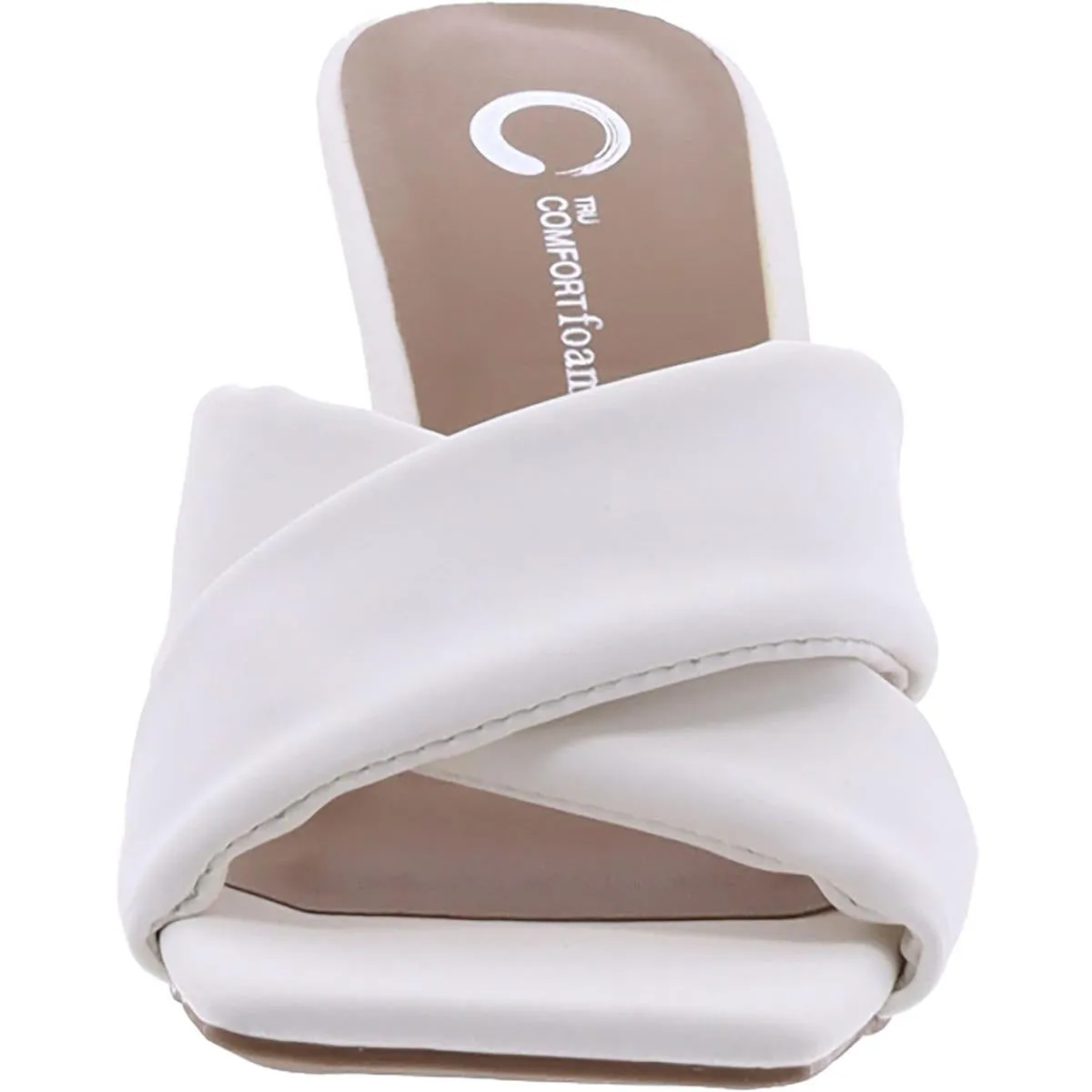 Womens Criss-Cross Slip-On Slide Sandals