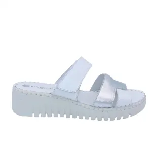 Women's Darien Sandals In White Silver