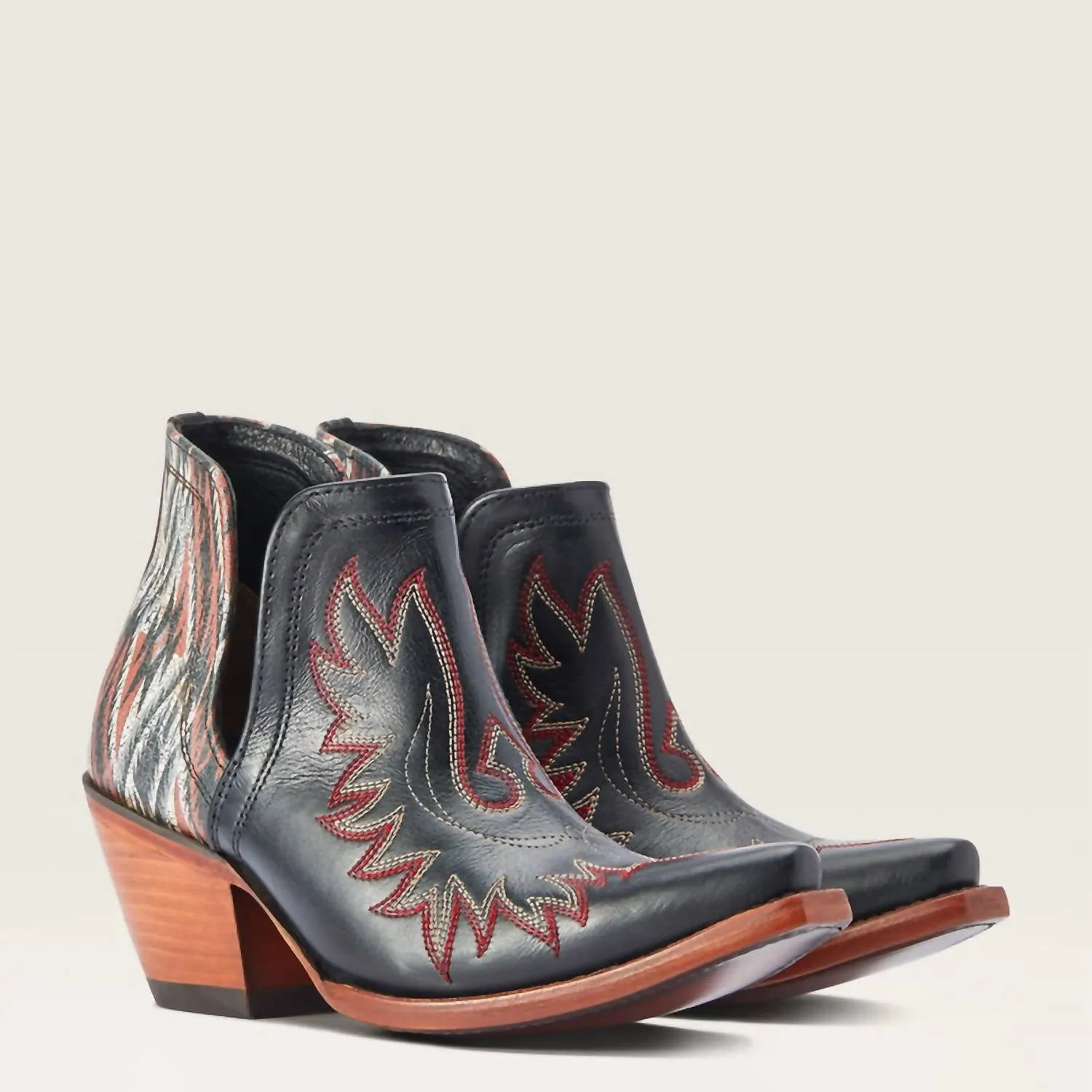 Women's Dixon Chimayo Western Boot In Cash Black