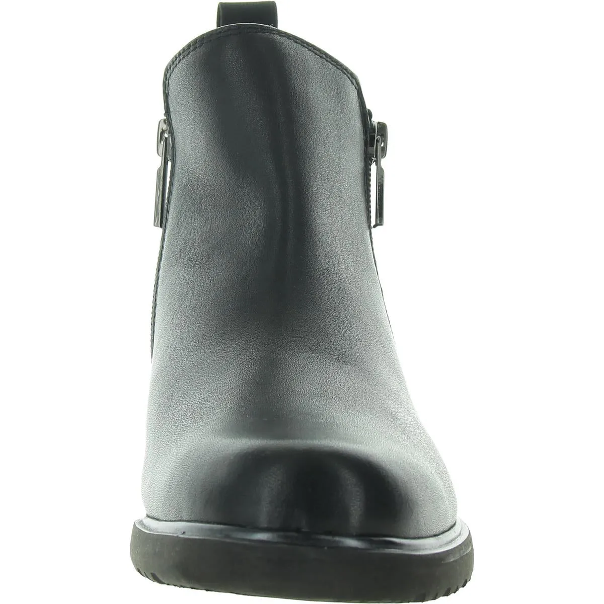 Womens Double Zipper Ankle Boots