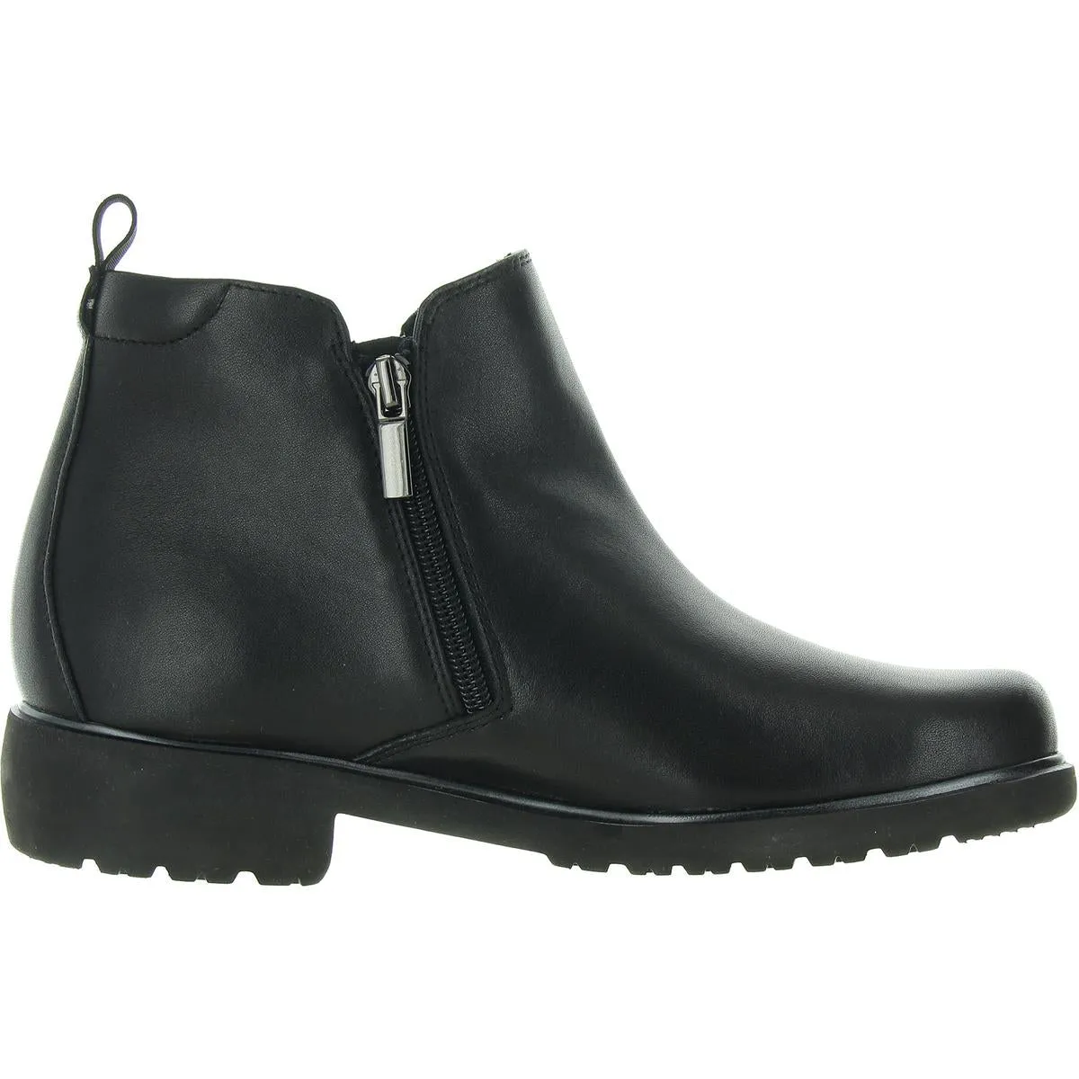 Womens Double Zipper Ankle Boots