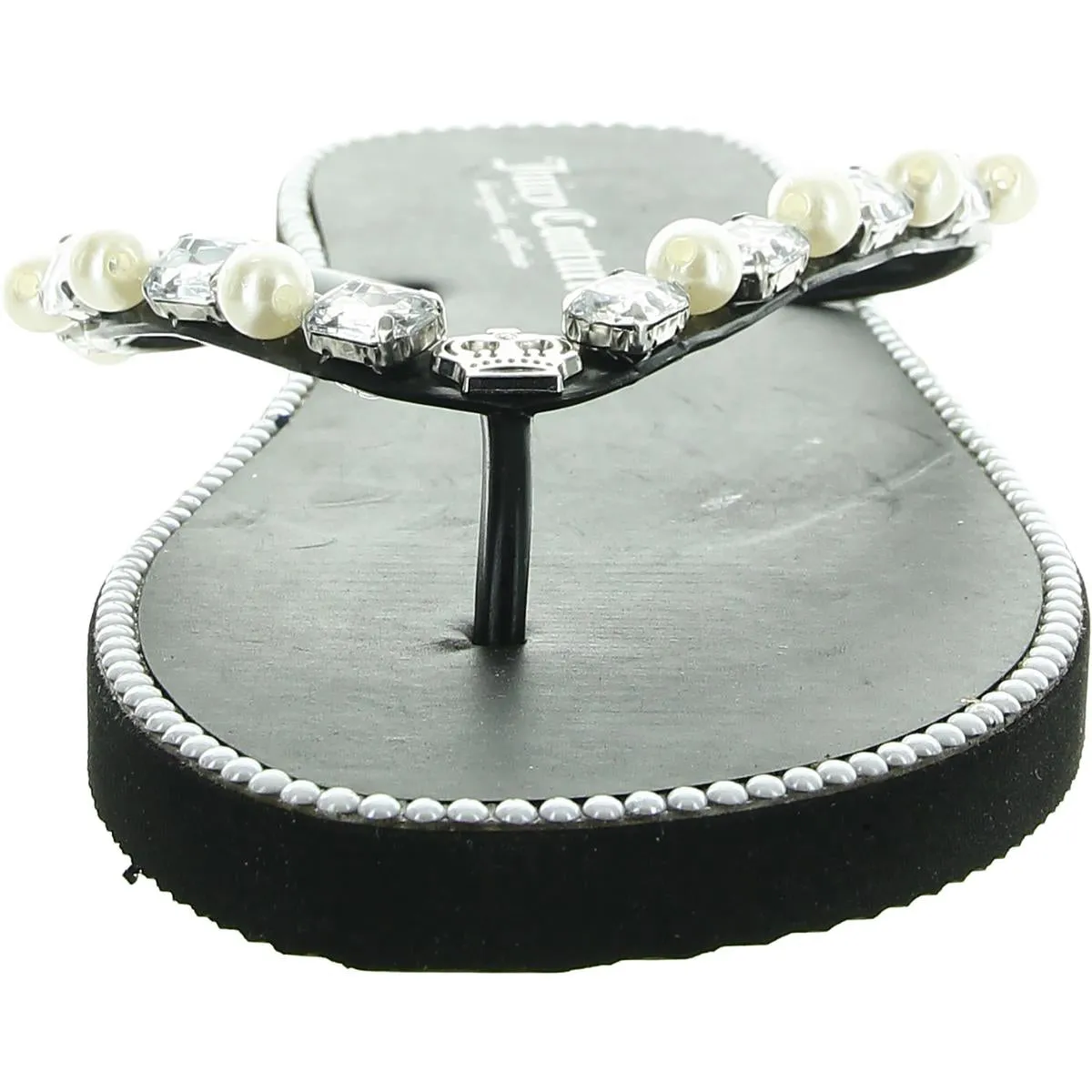 Womens Ebellished Slip On Thong Sandals