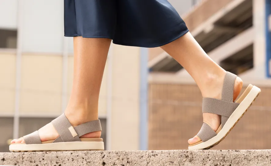 Women's Elle Backstrap Sandal Wide  |  Brindle/Birch