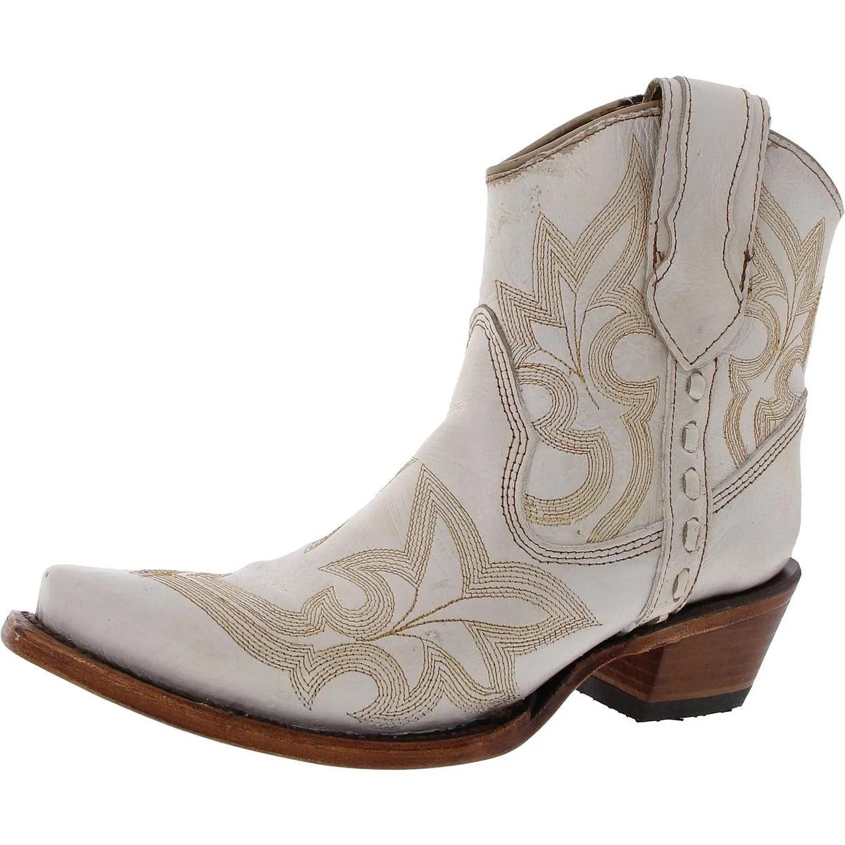 Womens Embroidered Leather Cowboy, Western Boots