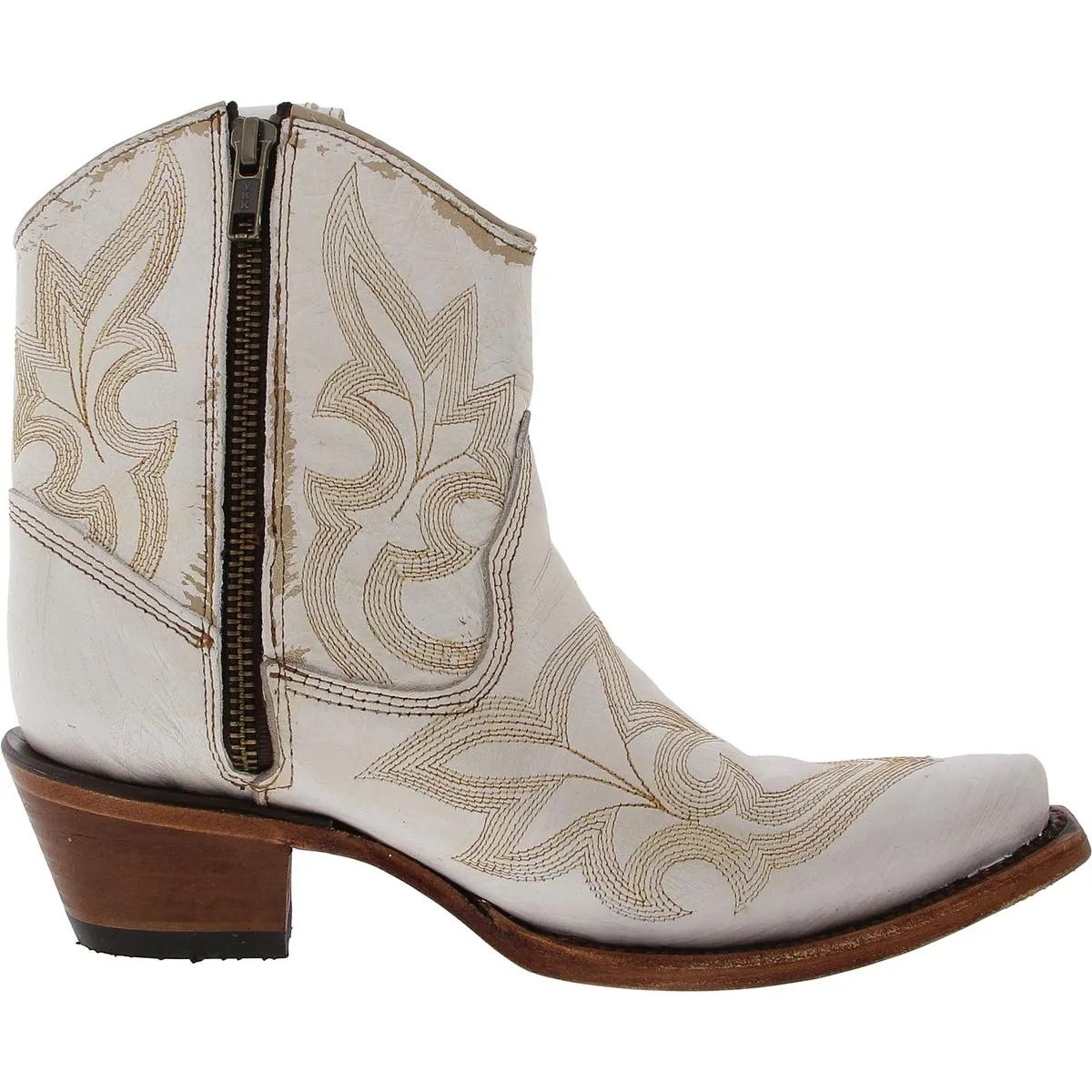Womens Embroidered Leather Cowboy, Western Boots