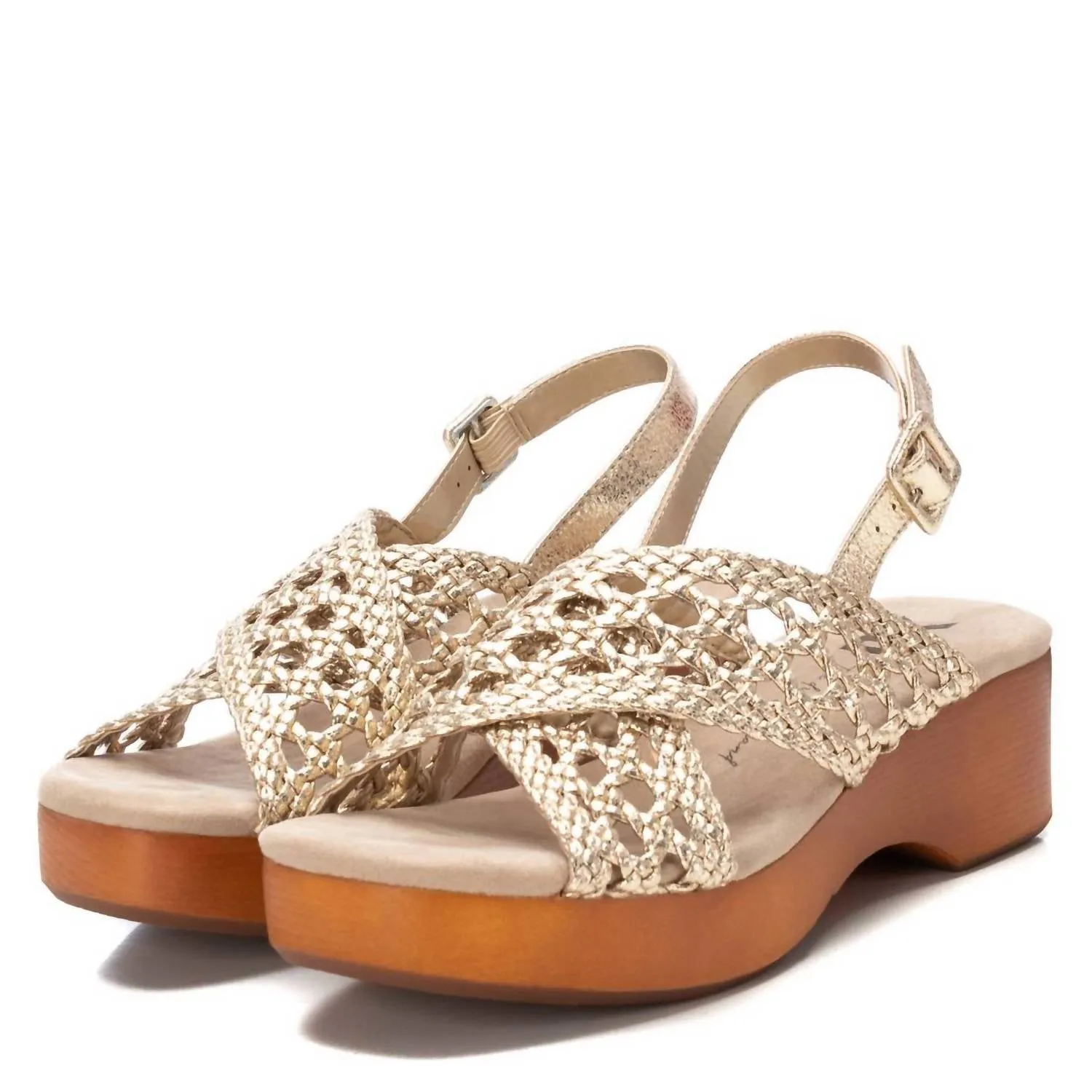 Women's Fashion Platform Sandals In Gold
