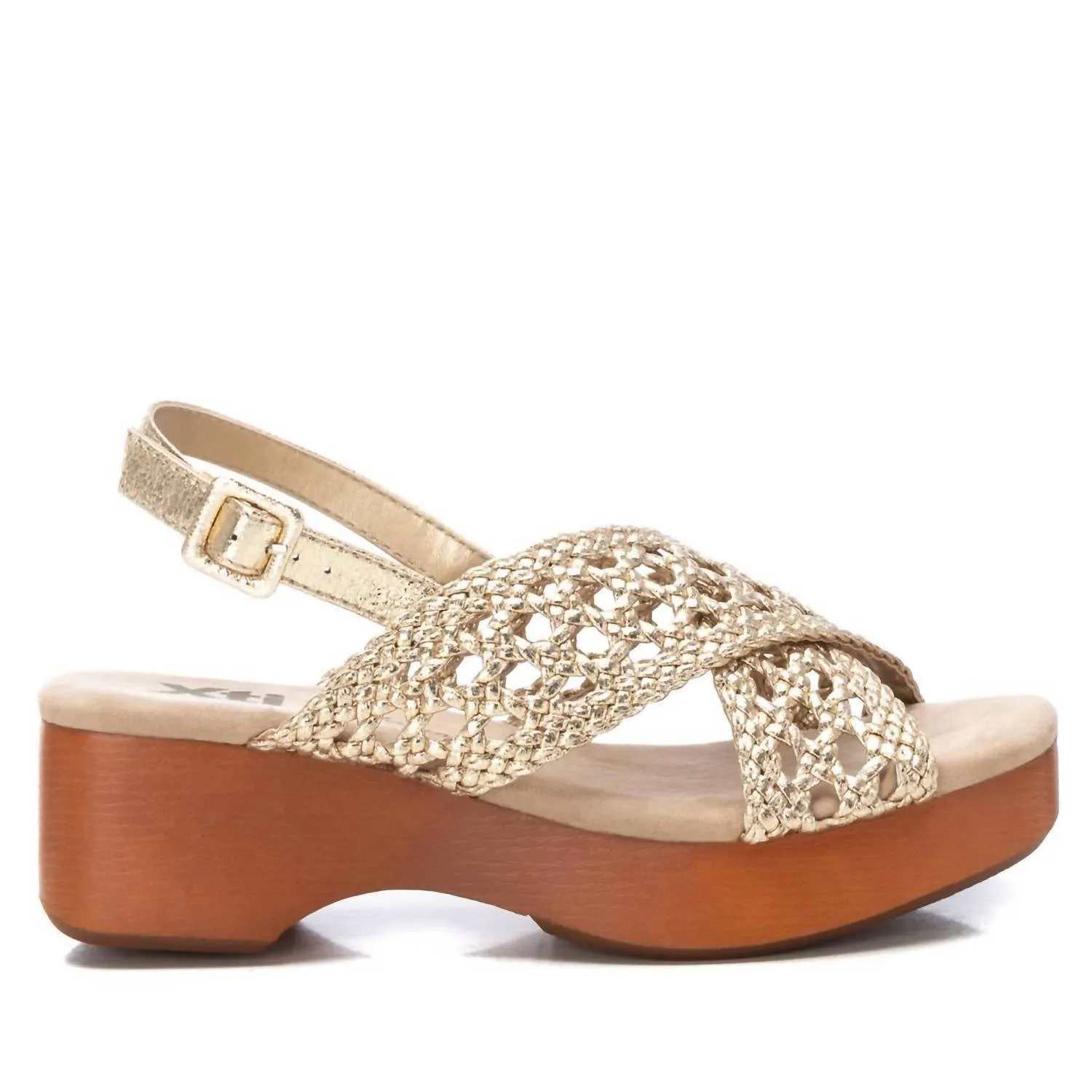 Women's Fashion Platform Sandals In Gold