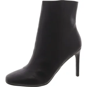 Womens Faux Leather Padded Insole Booties