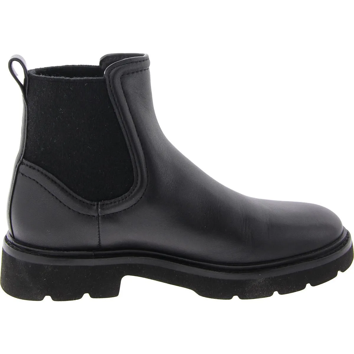 Womens Faux Leather Round toe Ankle Boots