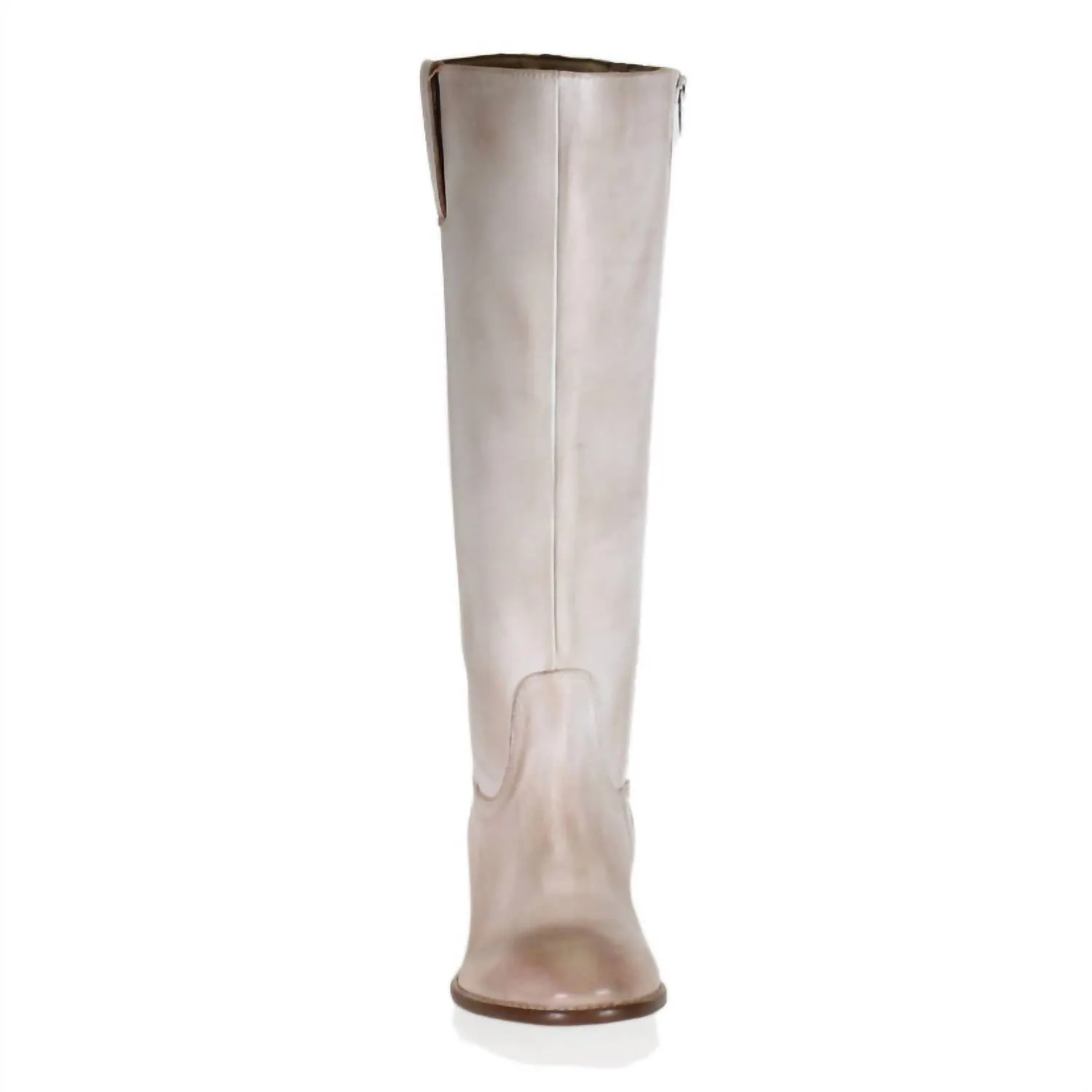 Women's Fig Garden Leather Tall Boots In Off White