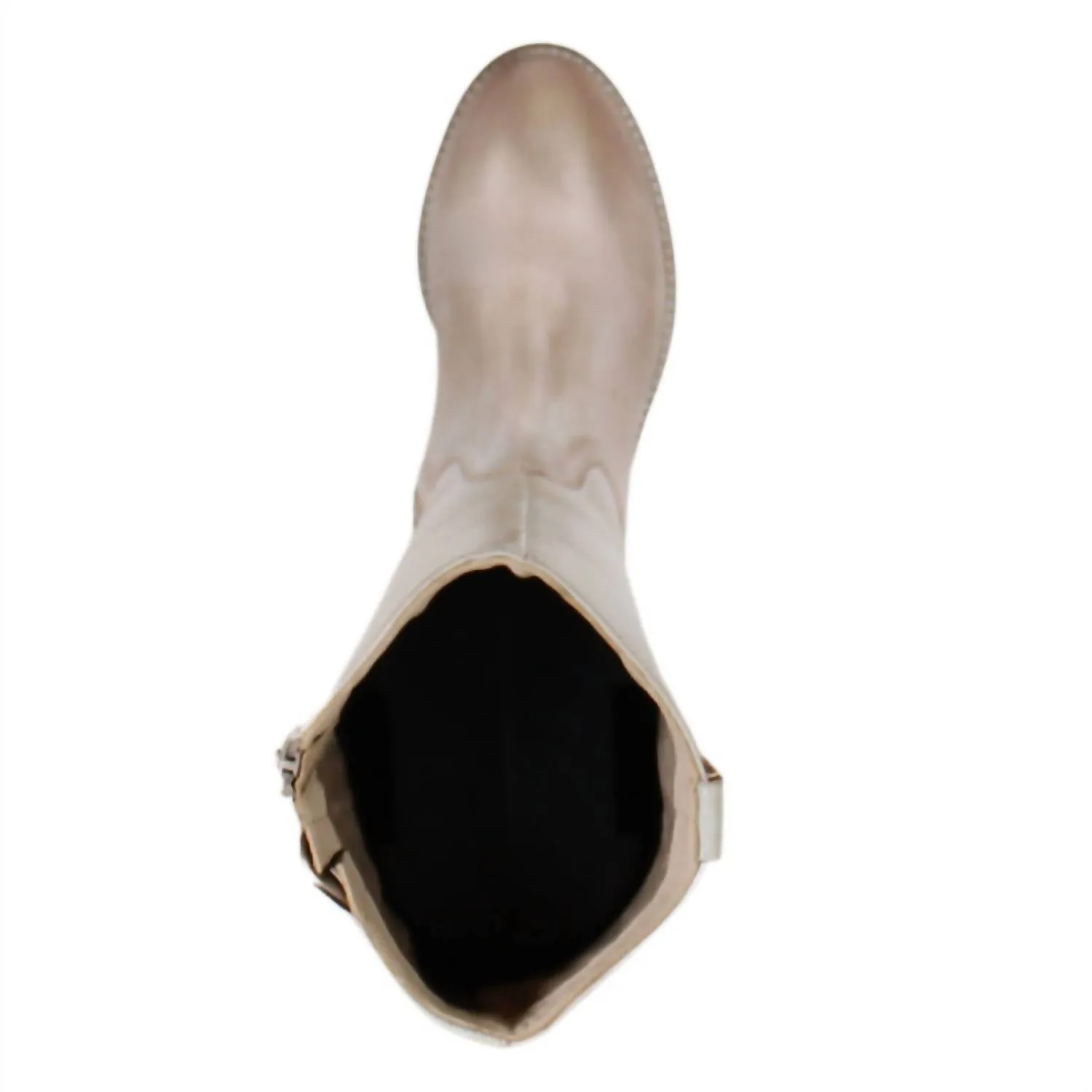 Women's Fig Garden Leather Tall Boots In Off White