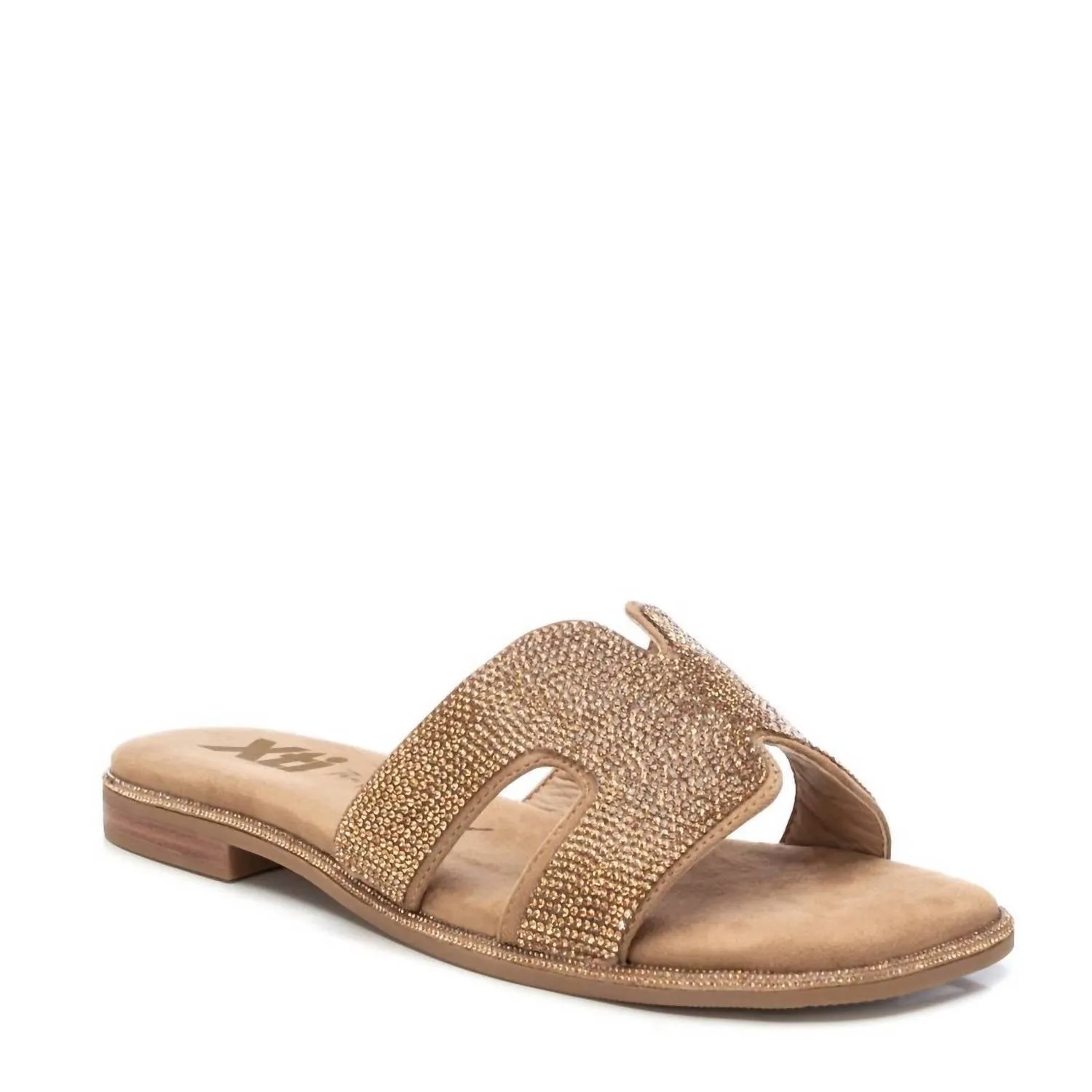 Women's Flat Sandals In Taupe