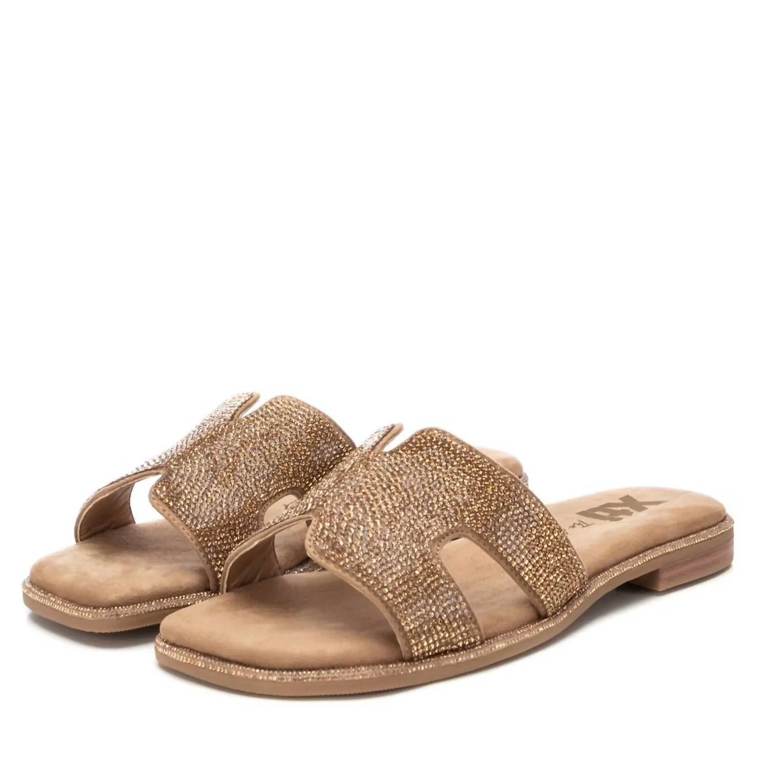 Women's Flat Sandals In Taupe