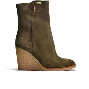 Women's Floriana Heeled Boots In Militare Suede