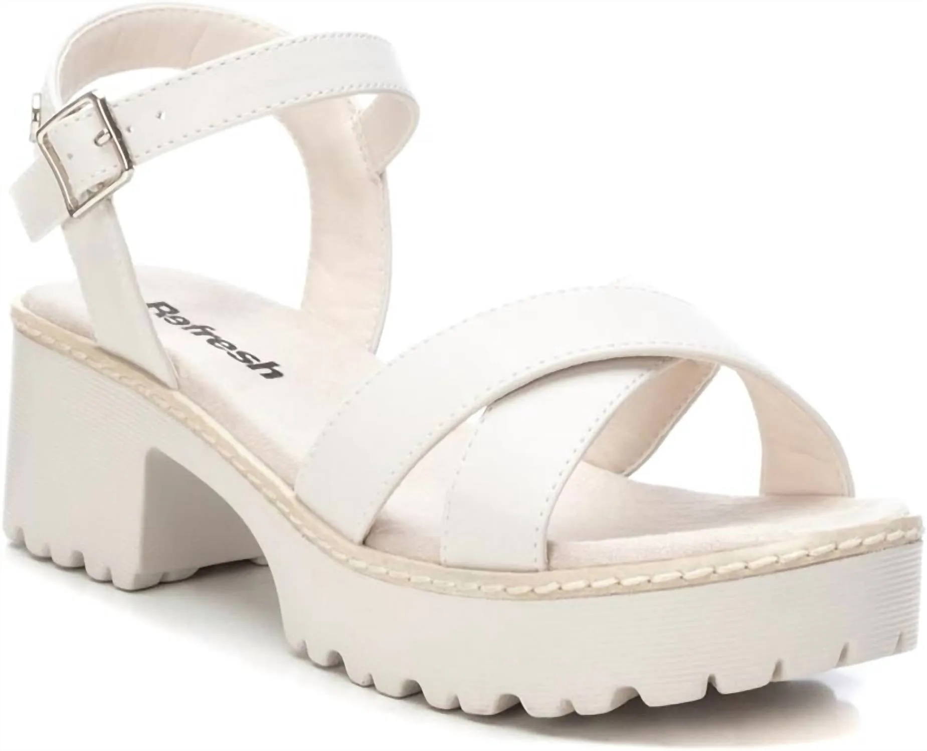 Women's Heeled Sandals In Ice