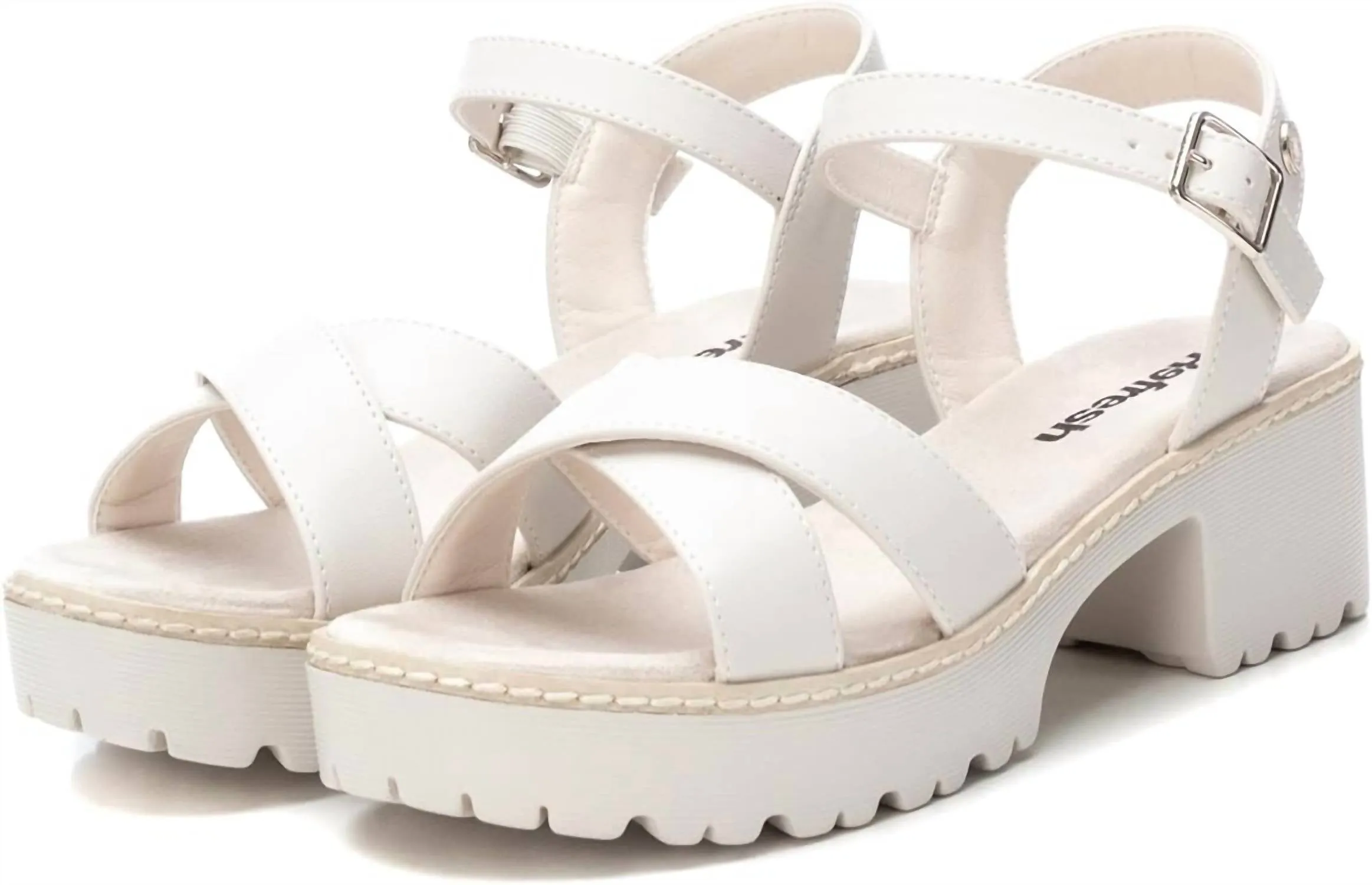 Women's Heeled Sandals In Ice