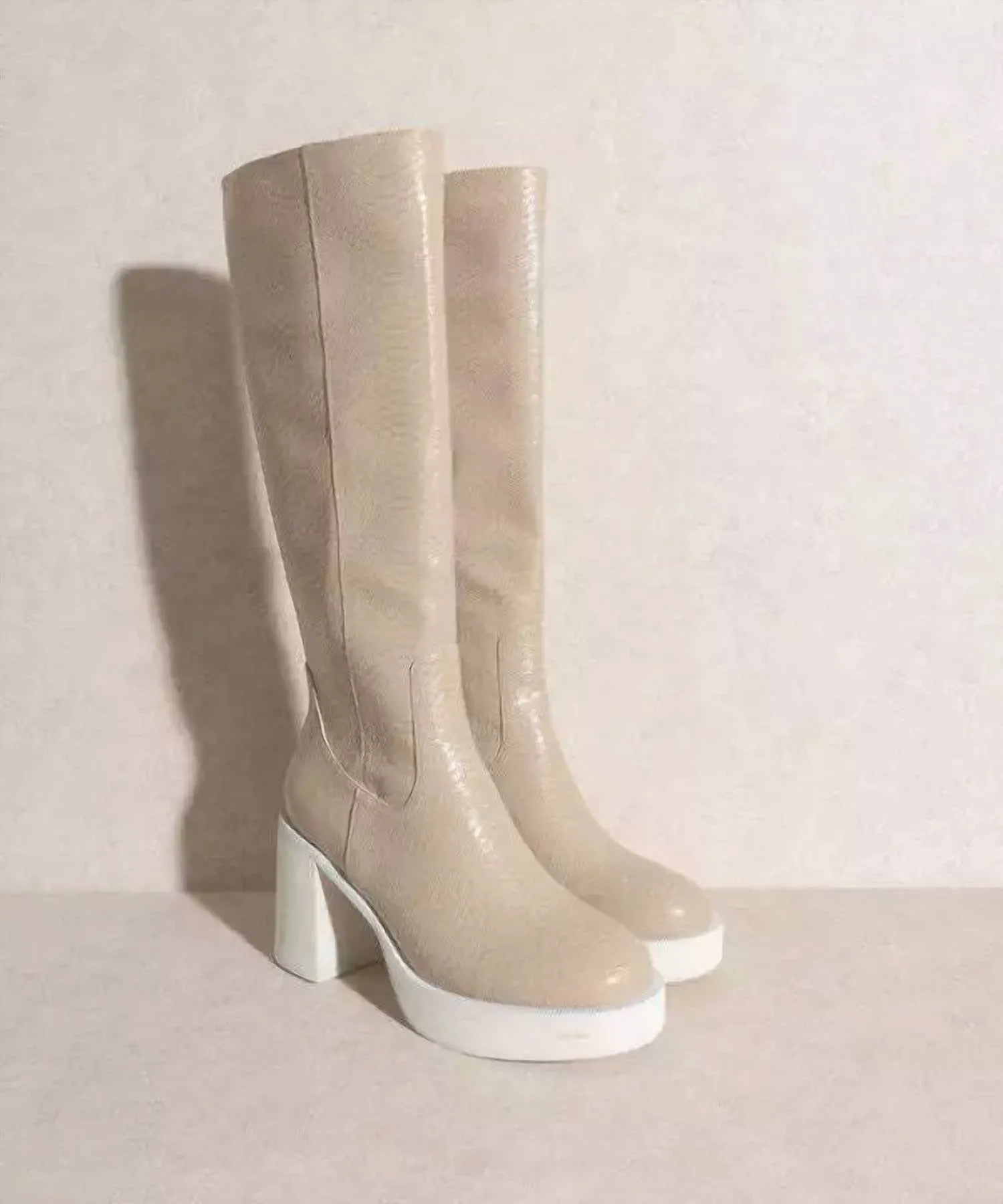 Women's Juniper High Boots In Beige