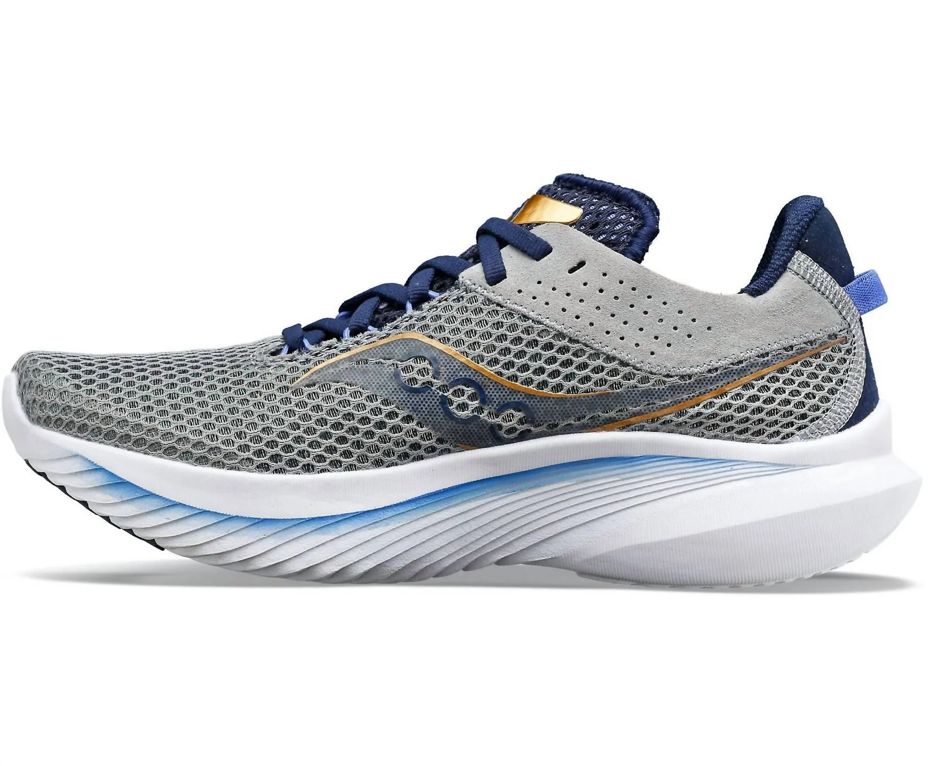 Women's Kinvara 14 Shoe In Fossil/pool