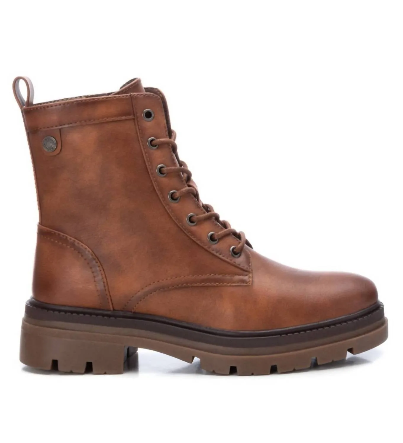Women's Lace-Up Booties - 171000 In Camel