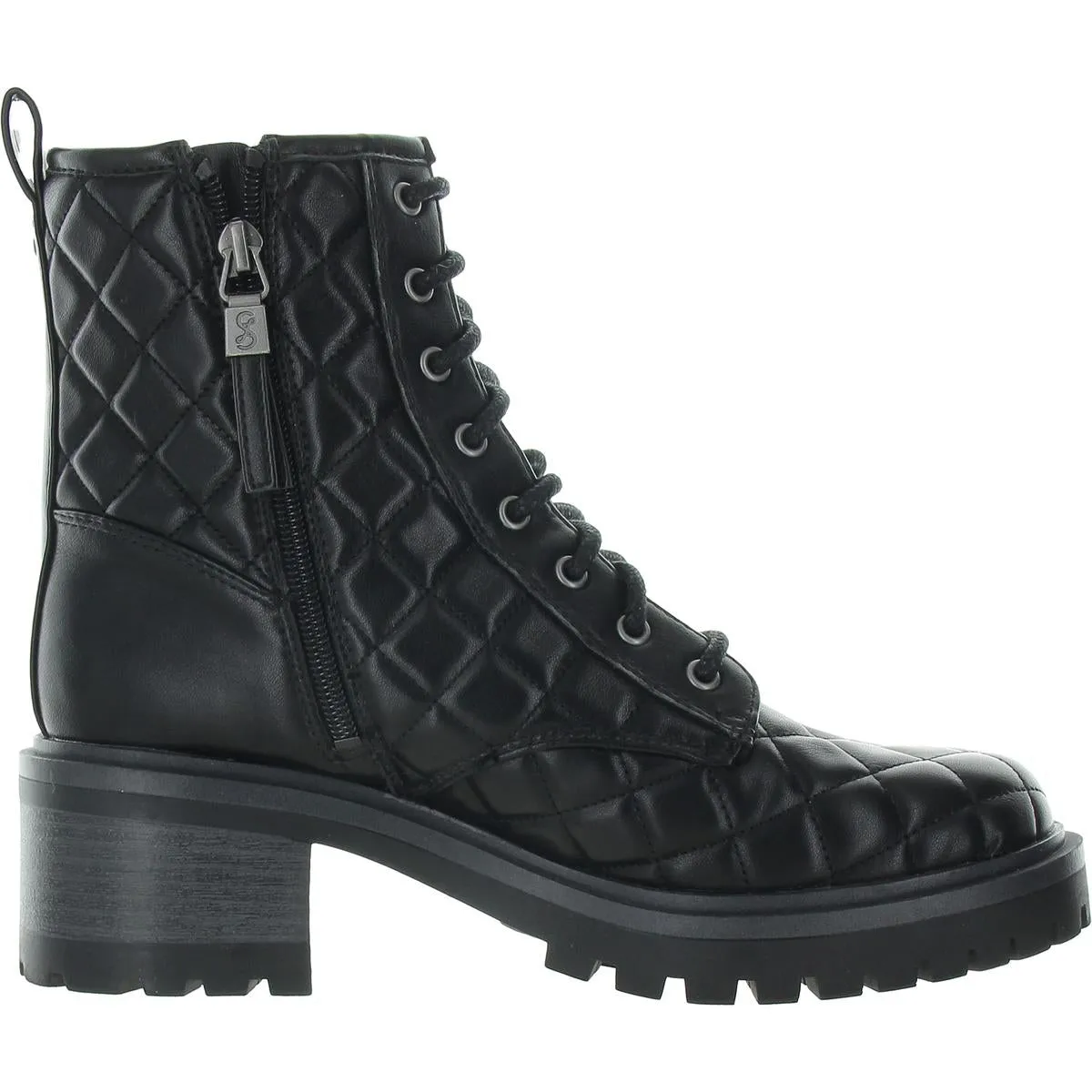 Womens Lace-Up Man Made Combat & Lace-Up Boots
