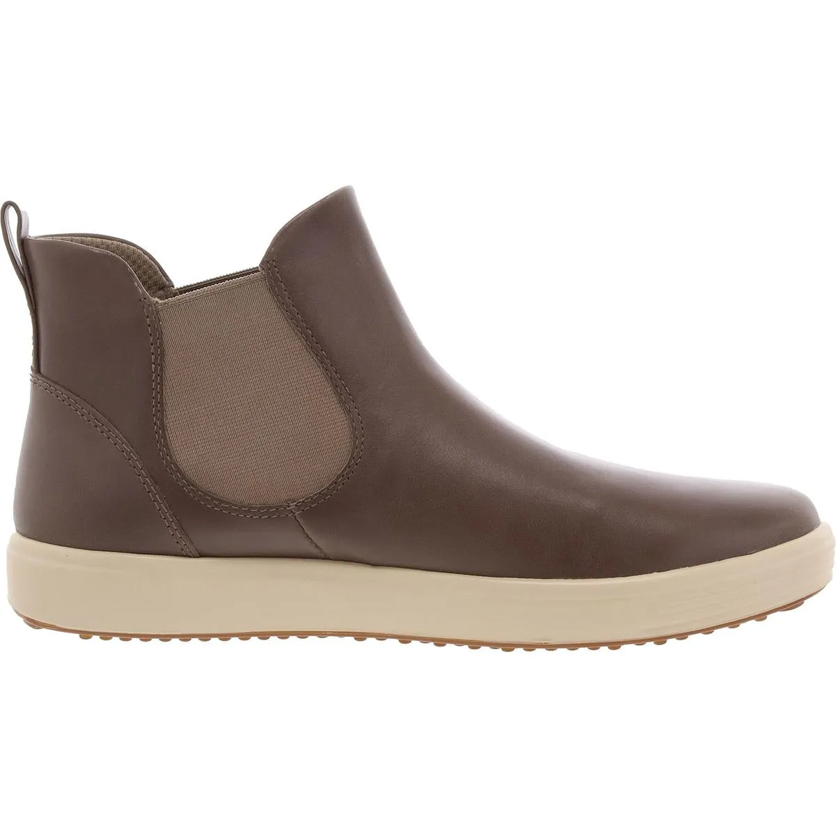 Womens Laceless Leather Ankle Boots