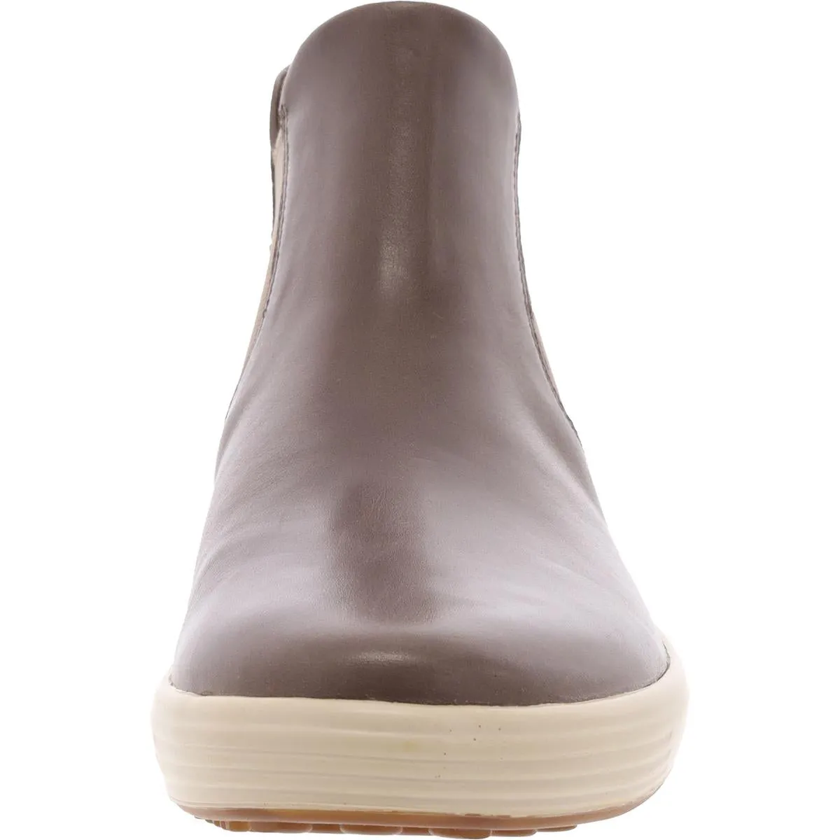 Womens Laceless Leather Ankle Boots