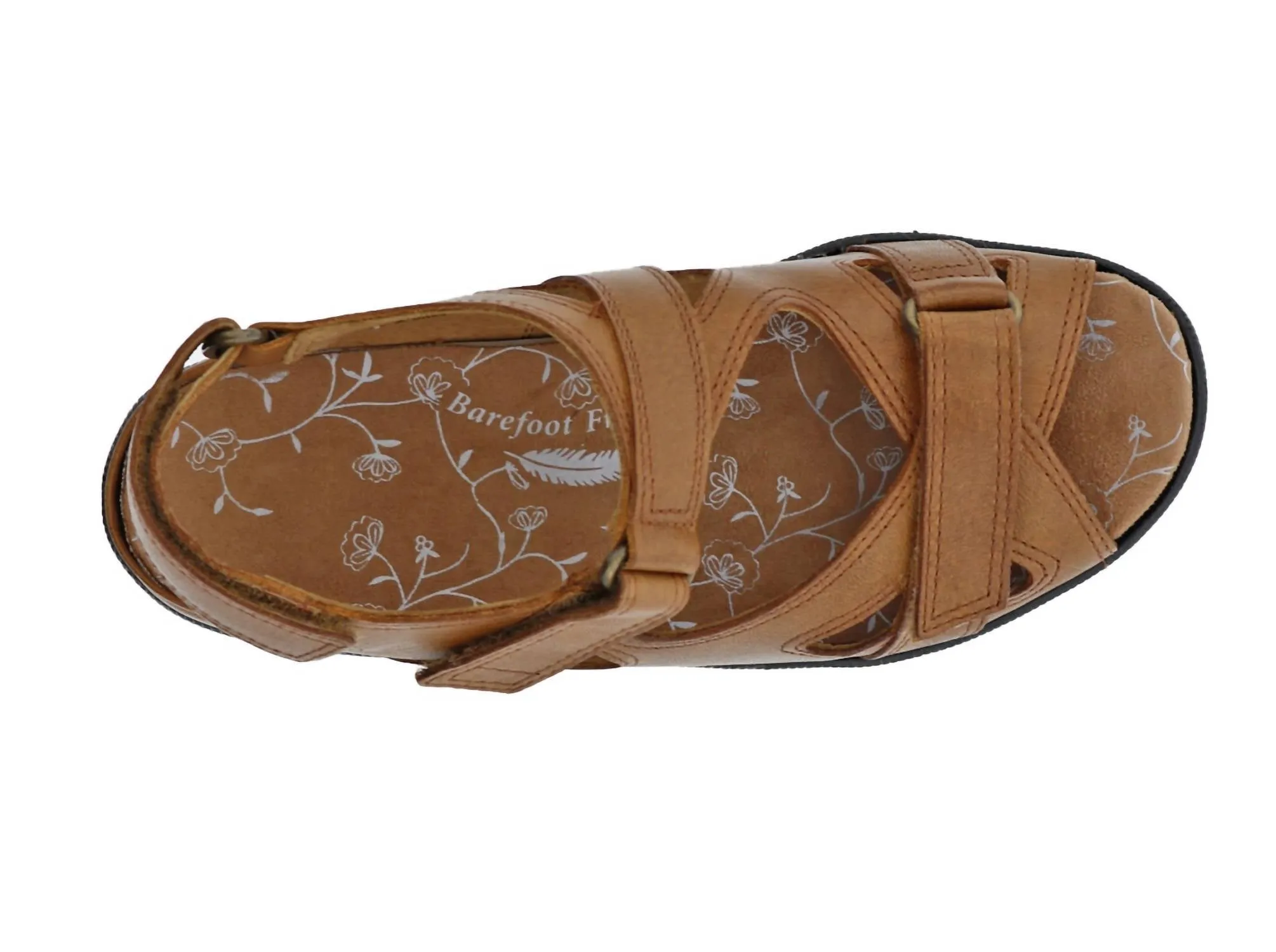 Women's Lagoon Casual Sandal In Cognac Leather