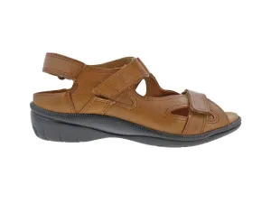 Women's Lagoon Casual Sandal In Cognac Leather