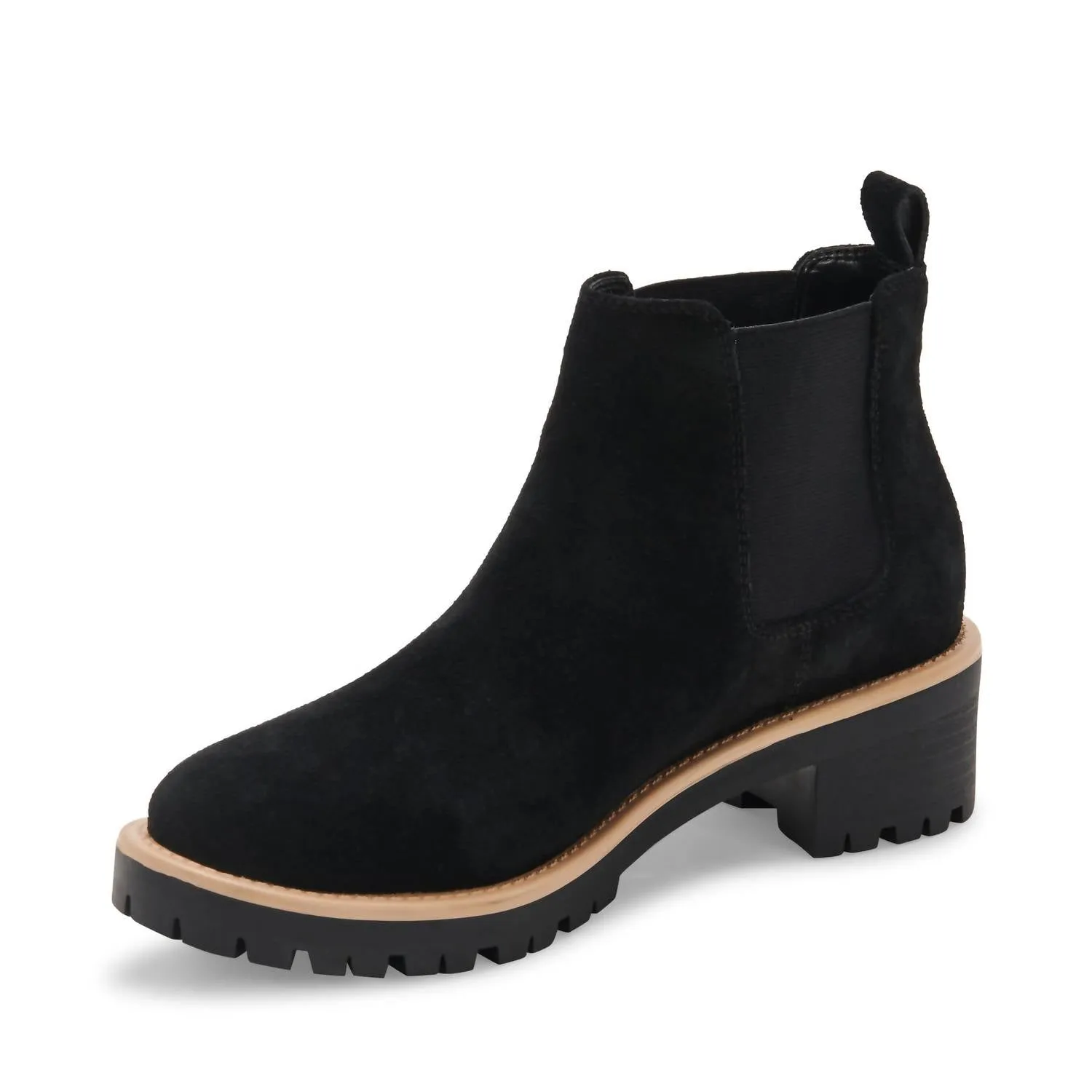 Women's Mayes Waterproof Bootie In Black Suede