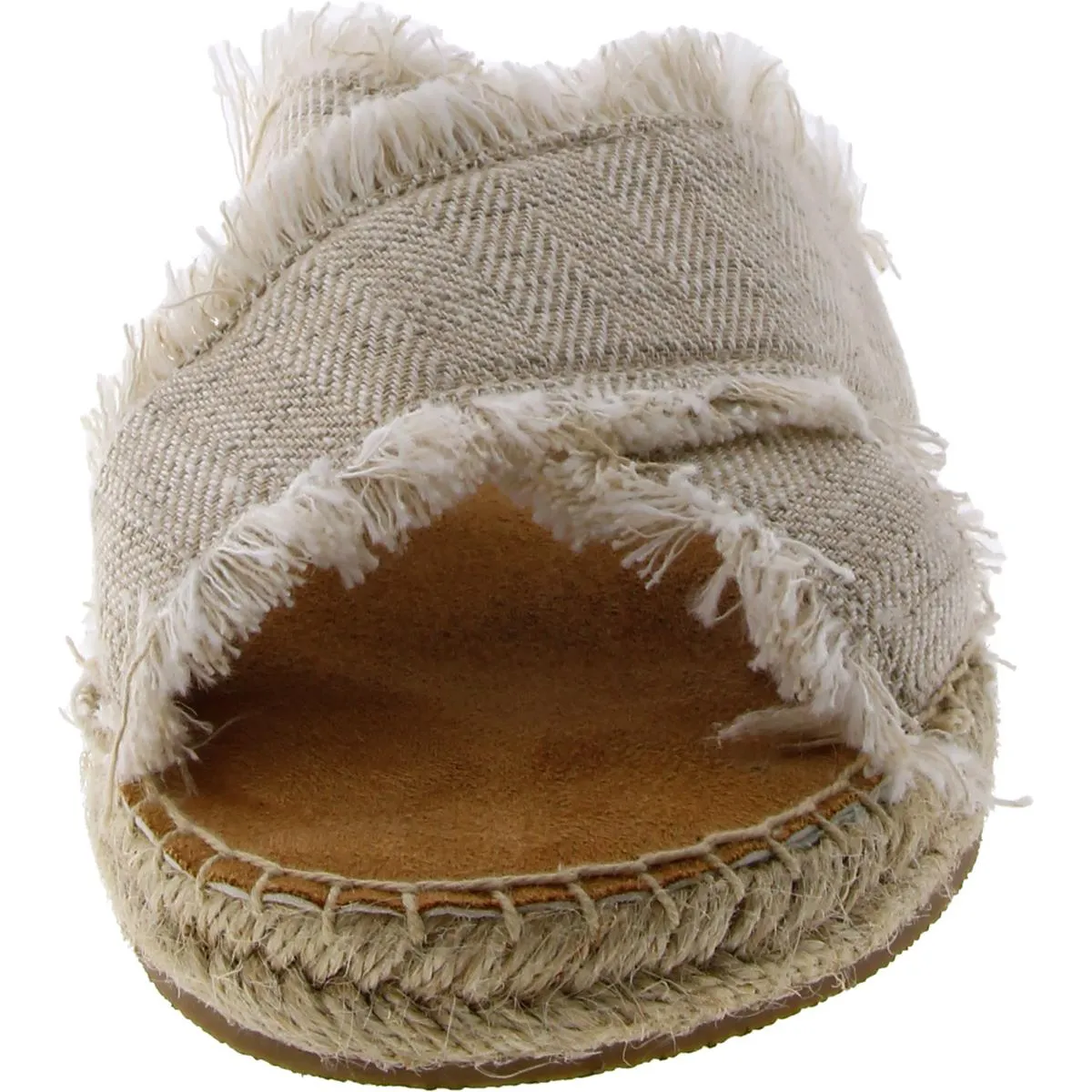 Womens Open Toe Slip On Espadrilles