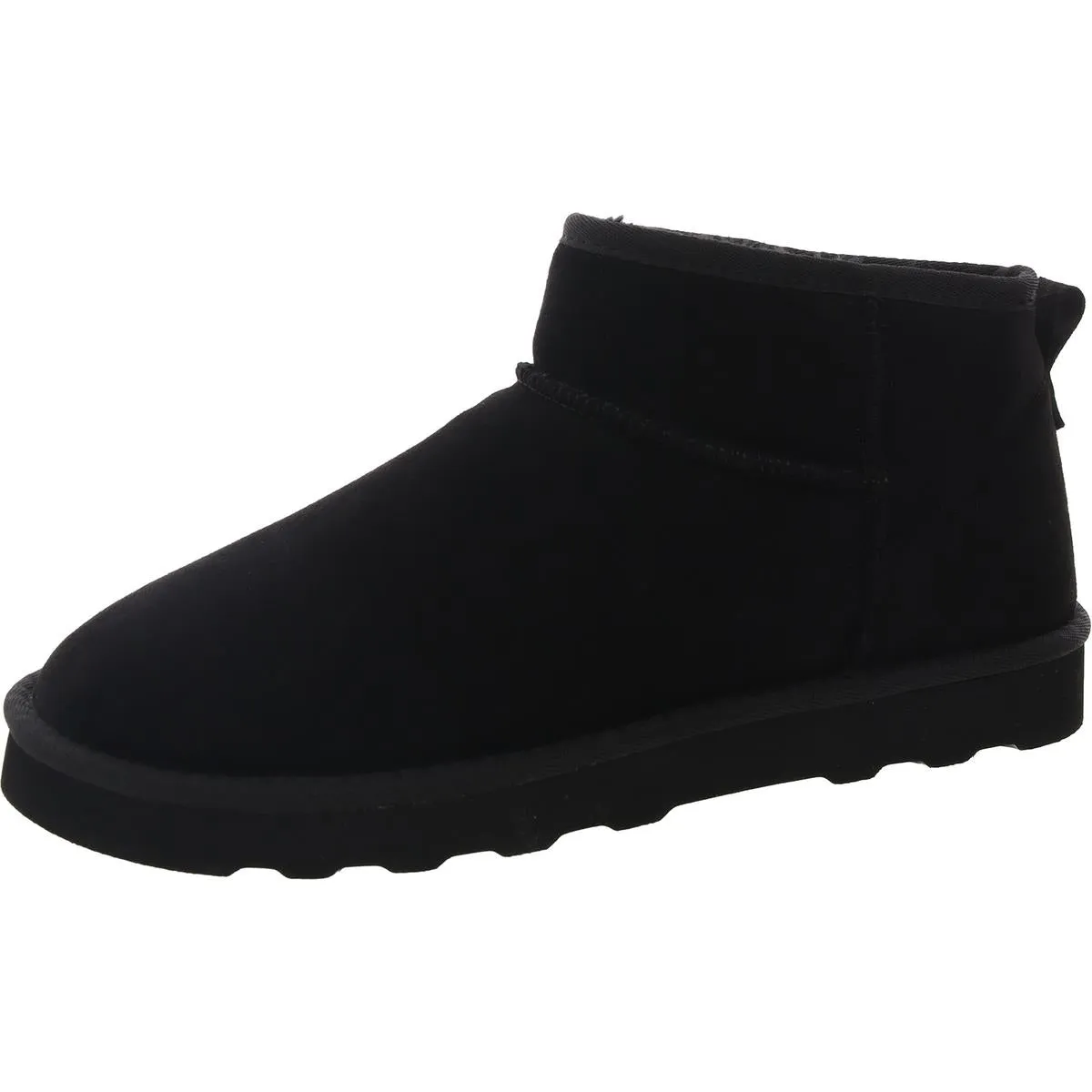 Womens Padded Insole Faux Suede Shearling Boots