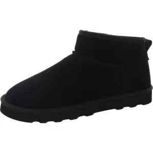 Womens Padded Insole Faux Suede Shearling Boots