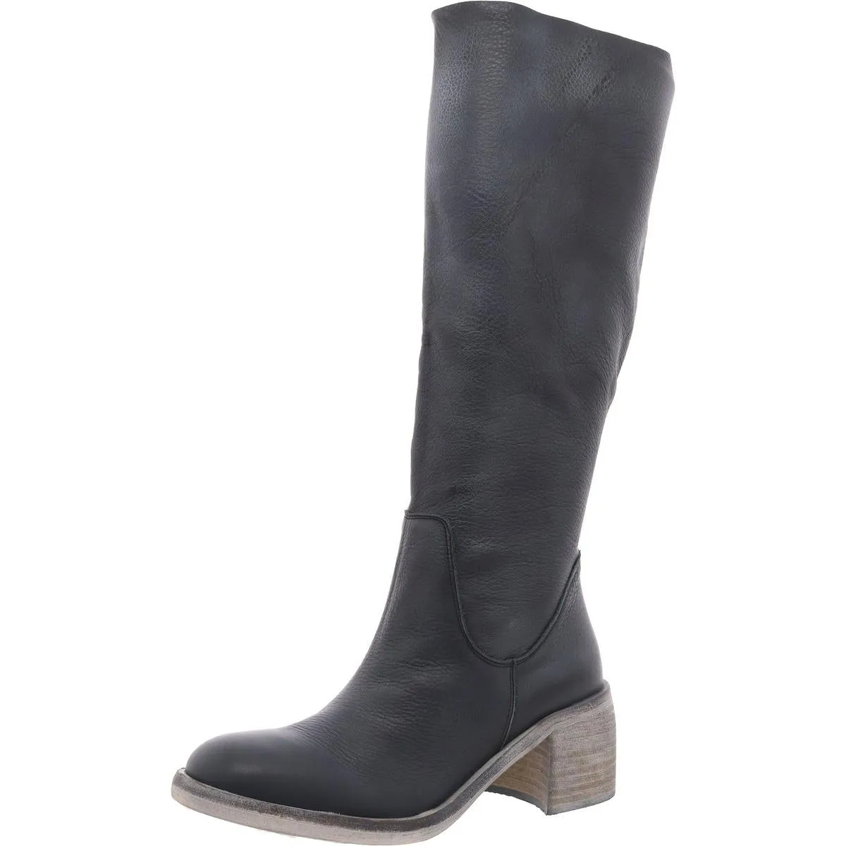 Womens Padded Insole Leather Knee-High Boots