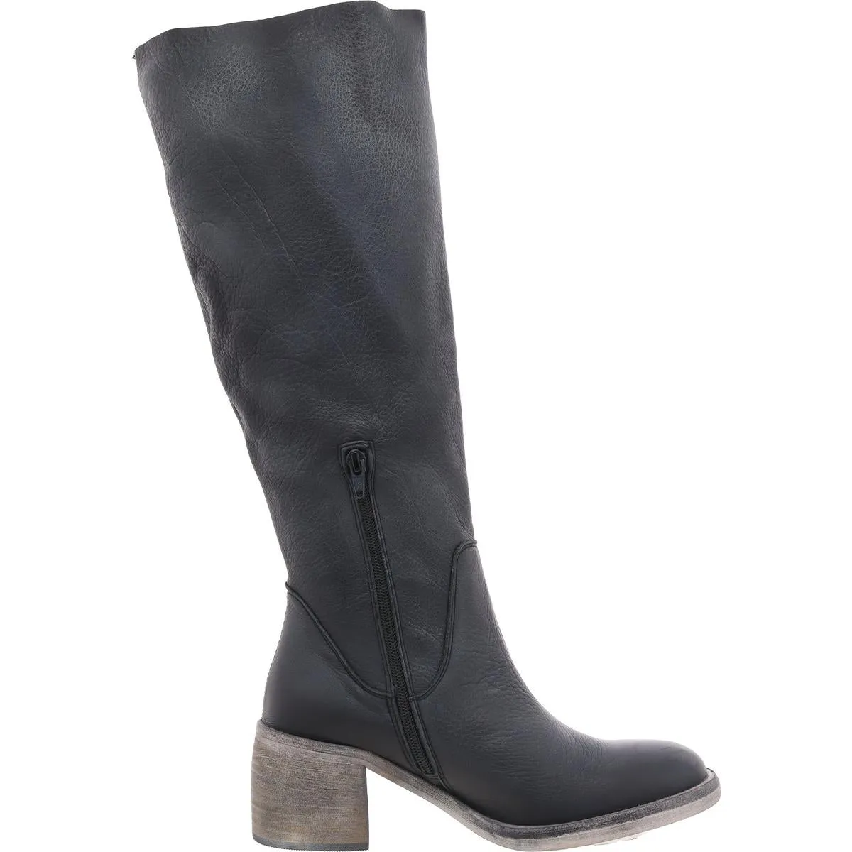 Womens Padded Insole Leather Knee-High Boots