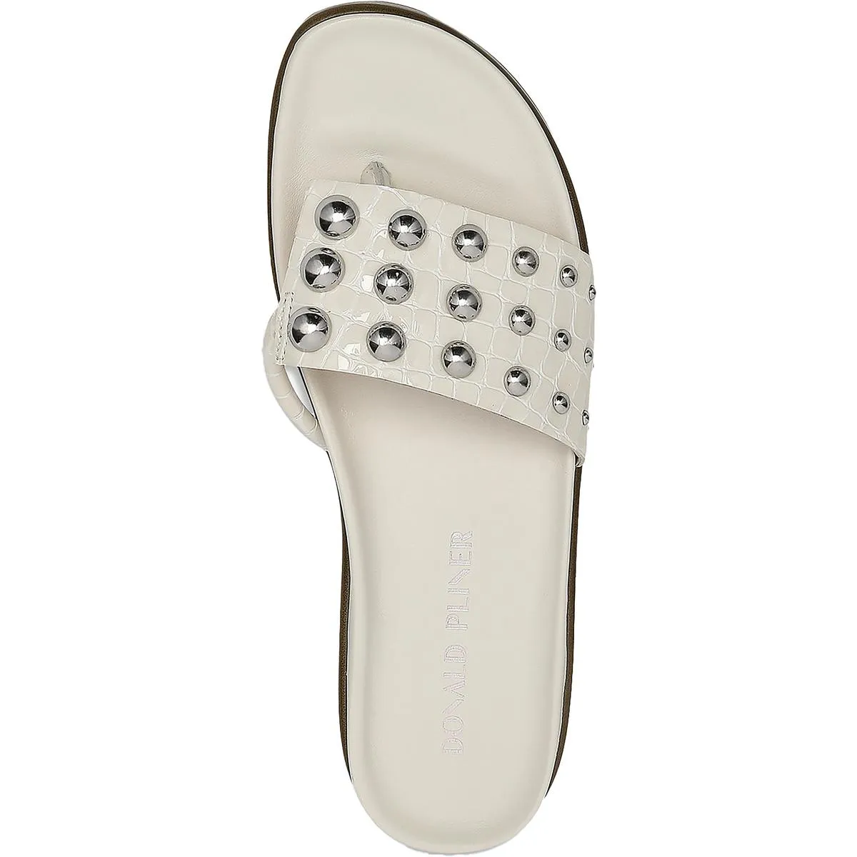 Womens Patent Slip On Wedge Sandals