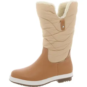 Womens Platform Round Toe Shearling Boots