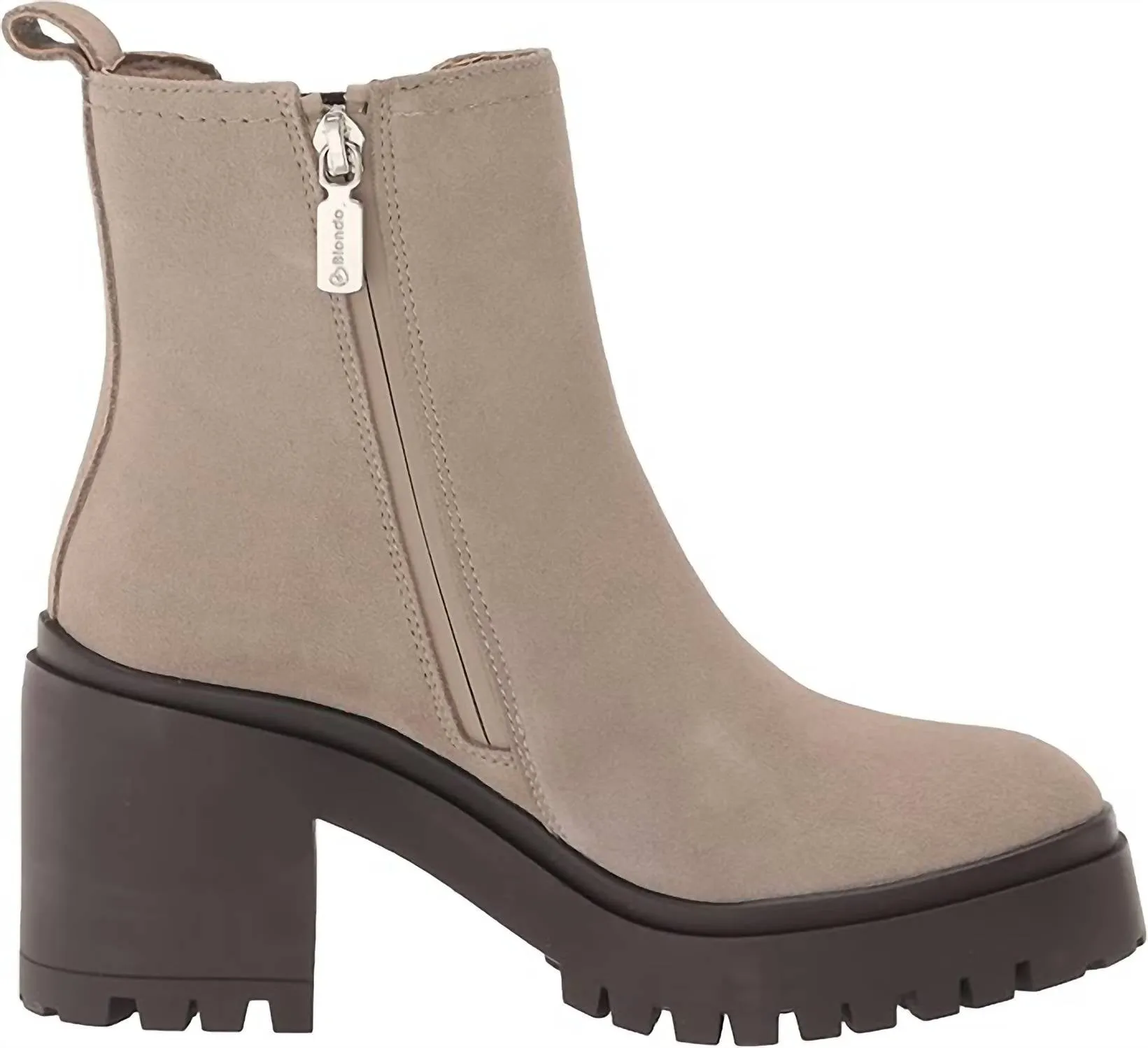 Women's Raquel Chelsea Boot In Light Grey Cow Suede/textile