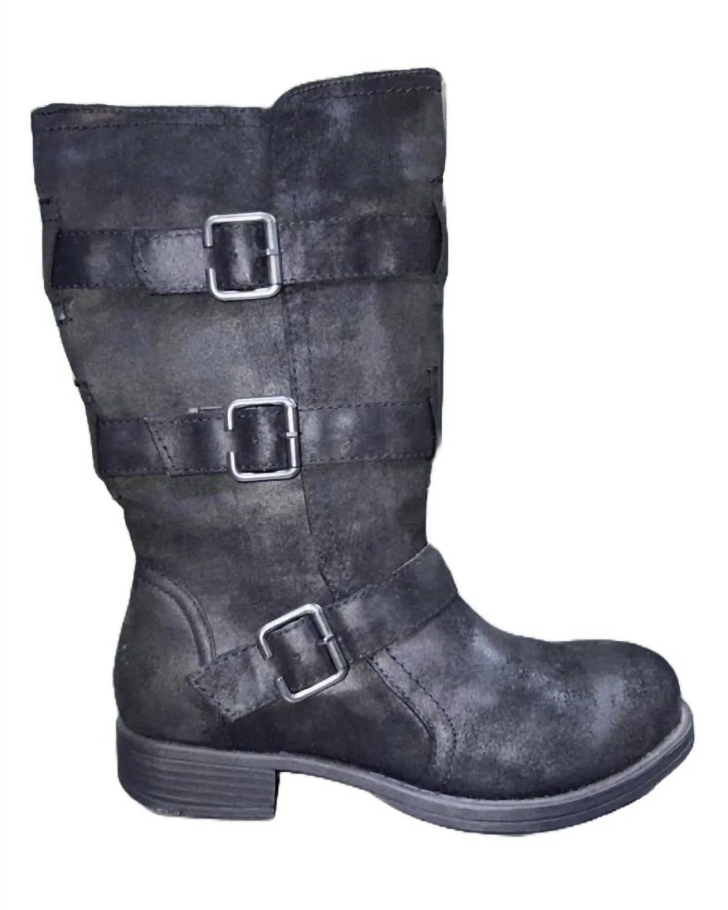 Women's Reagan Knee High Boot In Black Fabric