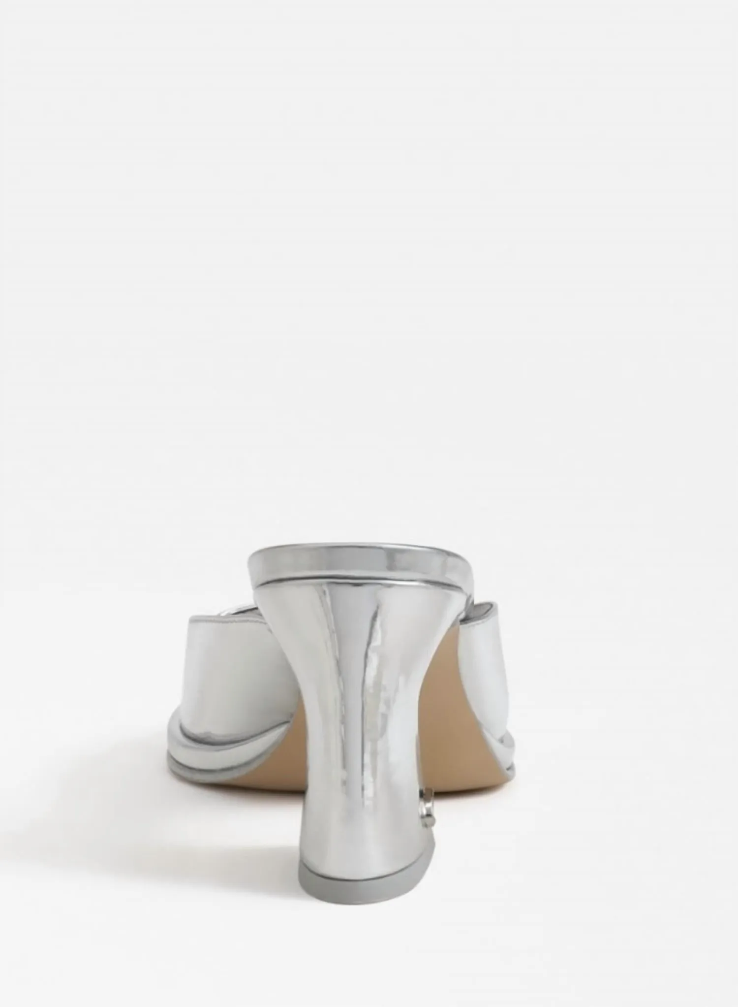 Women's Slide Heel Sandal In Silver