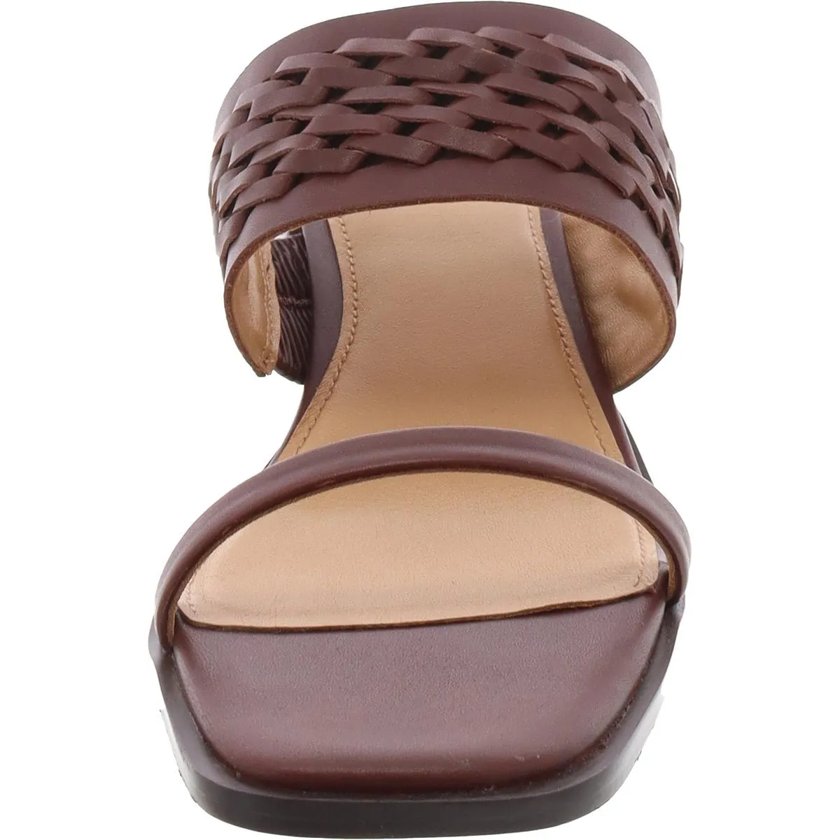 Womens Slip On Double Strap Mule Sandals