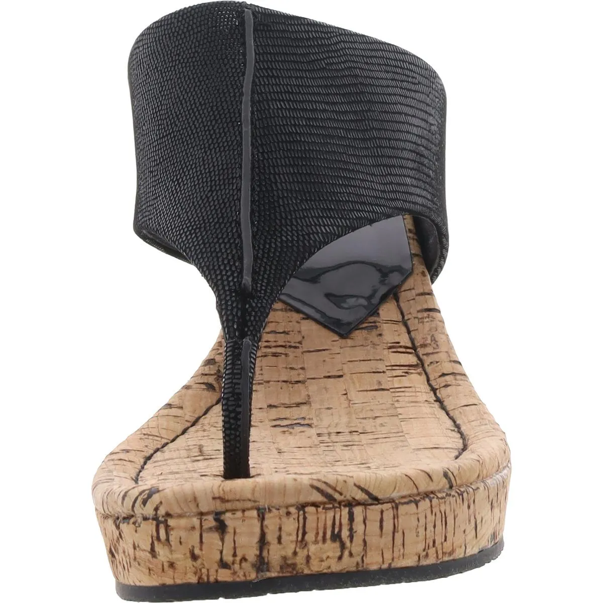 Womens Snake Print Wedge Sandals