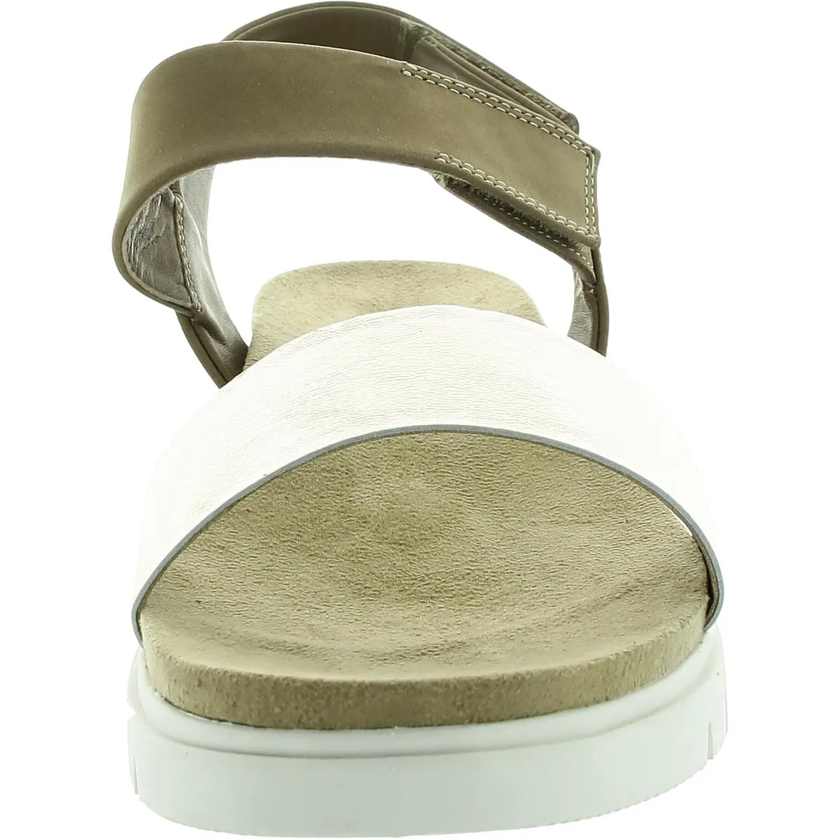 Womens Solid Leather Ankle Strap